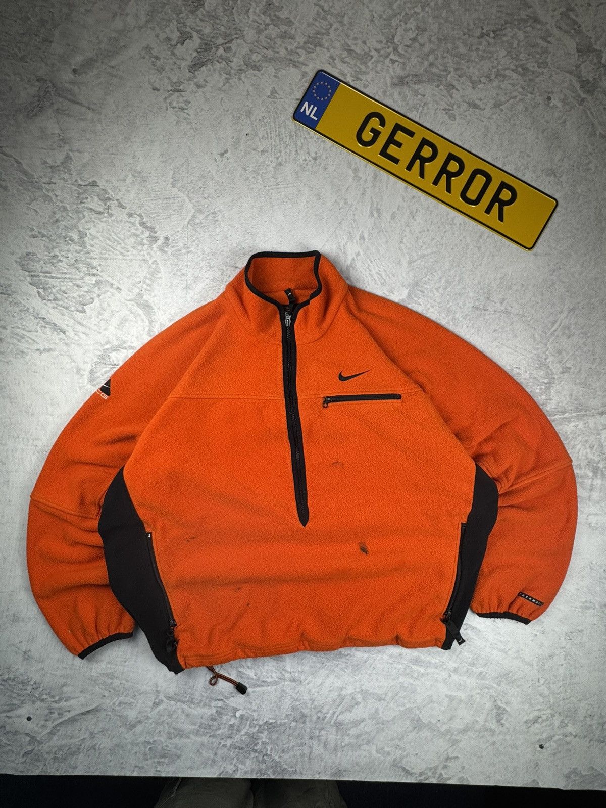 Nike × Nike ACG × Vintage NIKE ACG VINTAGE 1/3 ZIP BASIC LOGO OVERSIZE SWEATSHIRT Size US XL / EU 56 / 4 - 2 Thumbnail