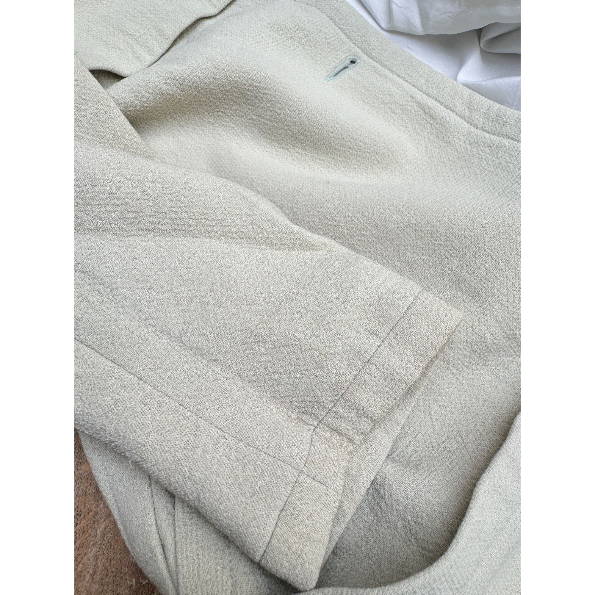 Courreges 1960s Beige-Grey Cotton Coat Size M / US 6-8 / IT 42-44 - 8 Thumbnail