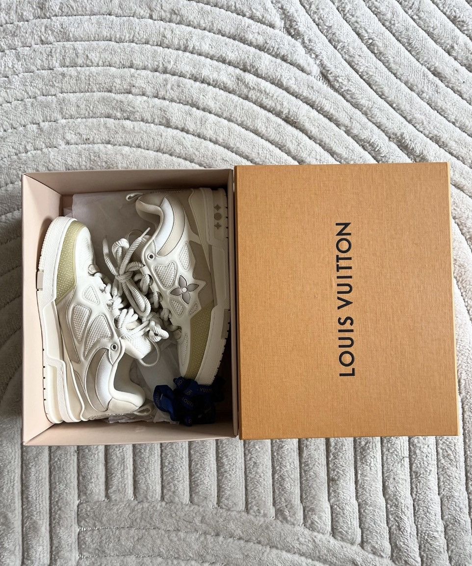 Louis Vuitton Louis Vuitton Skate sneakers beige with box fits 43 Size US 9.5 / EU 42-43 - 4 Thumbnail