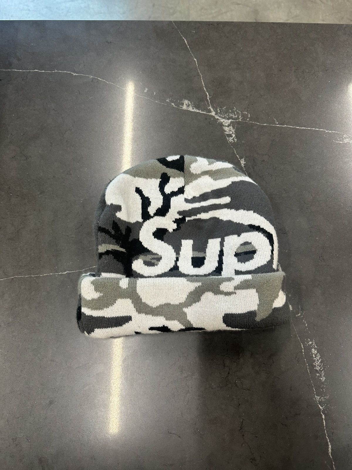 Supreme Supreme camo big logo beanie snow camo Size ONE SIZE - 1 Thumbnail