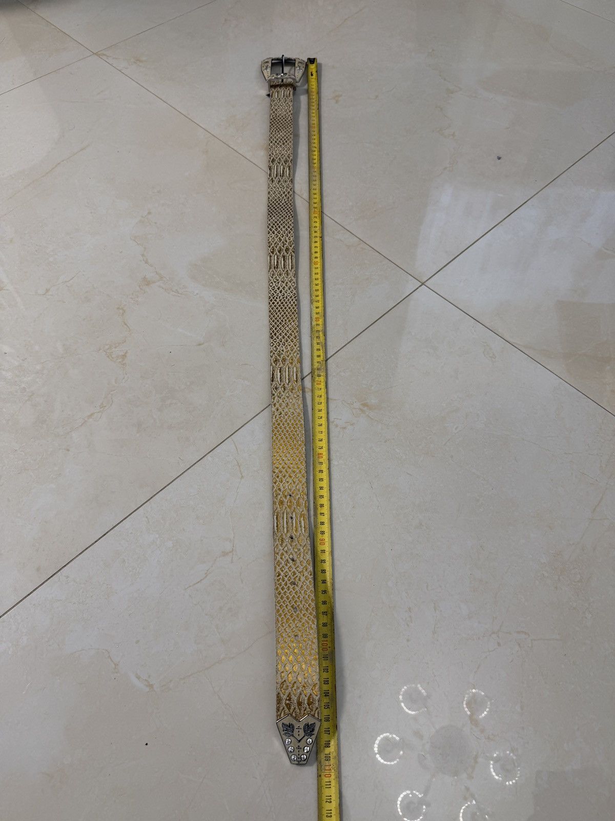 Japanese Brand 00’s NUMBER NINE STYLE WESTERN LEATHER RARE Y2K BELT VINTAGE Size ONE SIZE - 6 Thumbnail