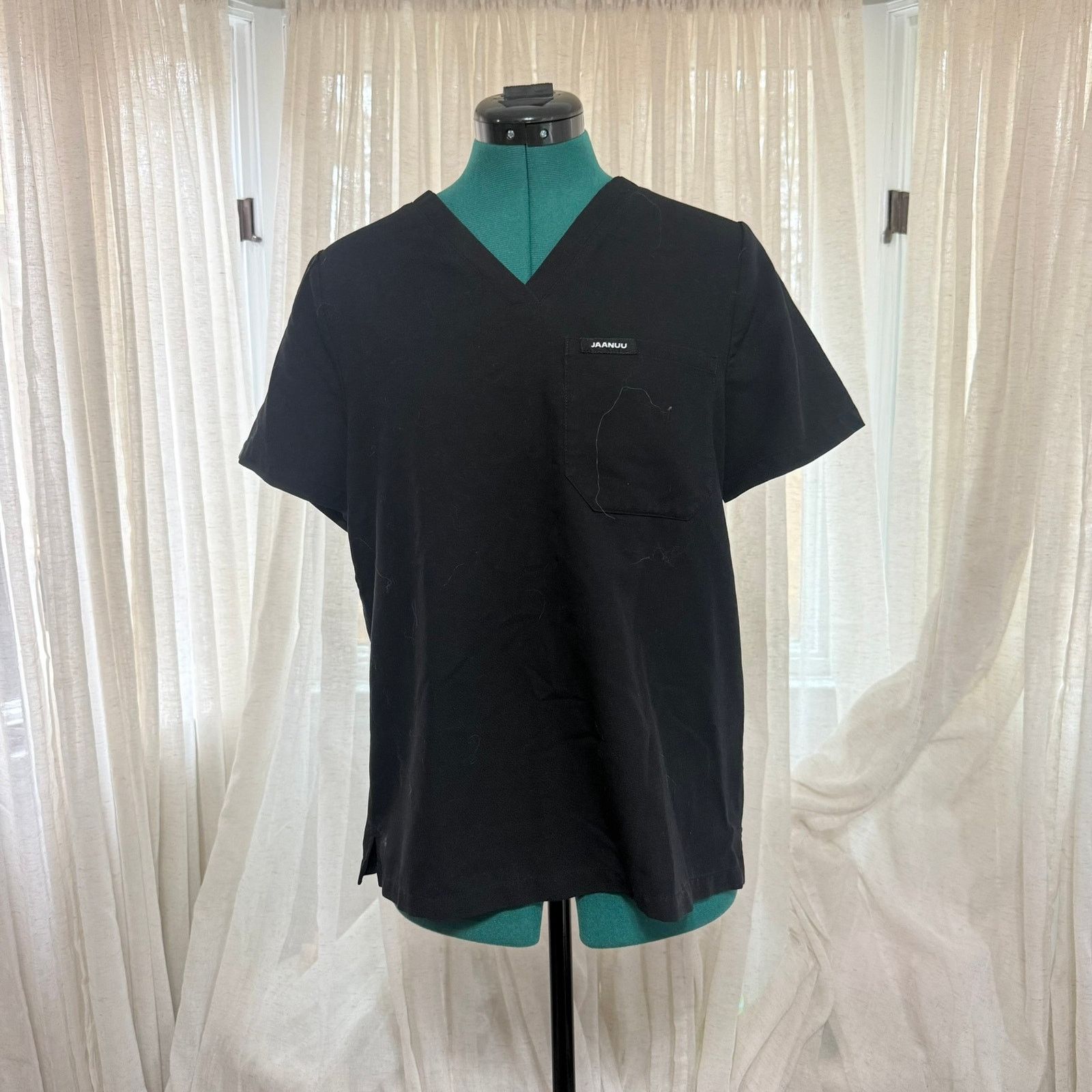 Other Jaanuu V-Neck Black Scrub Top | Sz S Size S / US 4 / IT 40 - 2 Thumbnail