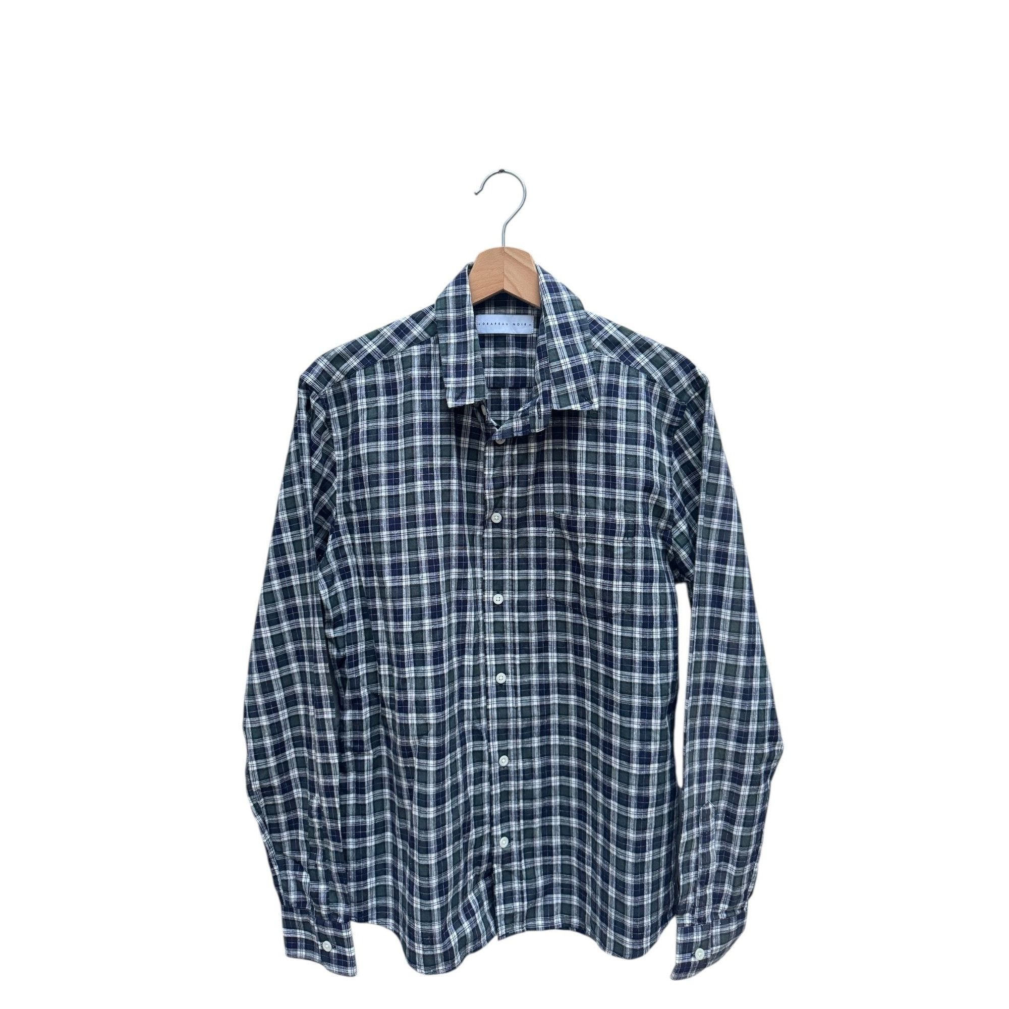 Drapeau Noir Checkered Textured Shirt Size US L / EU 52-54 / 3 - 1 Thumbnail
