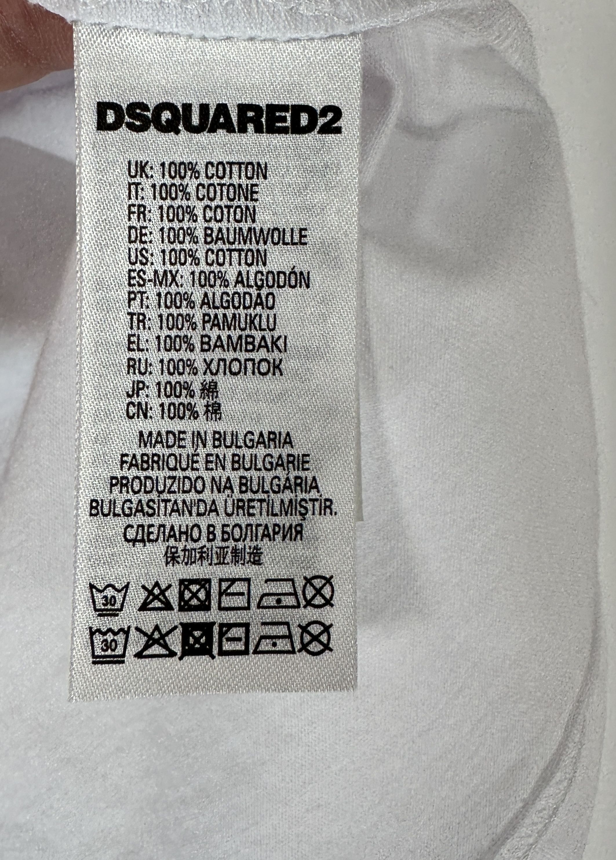Dsquared2 White Icon Logos T-shirt Size US XS / EU 42 / 0 - 4 Thumbnail