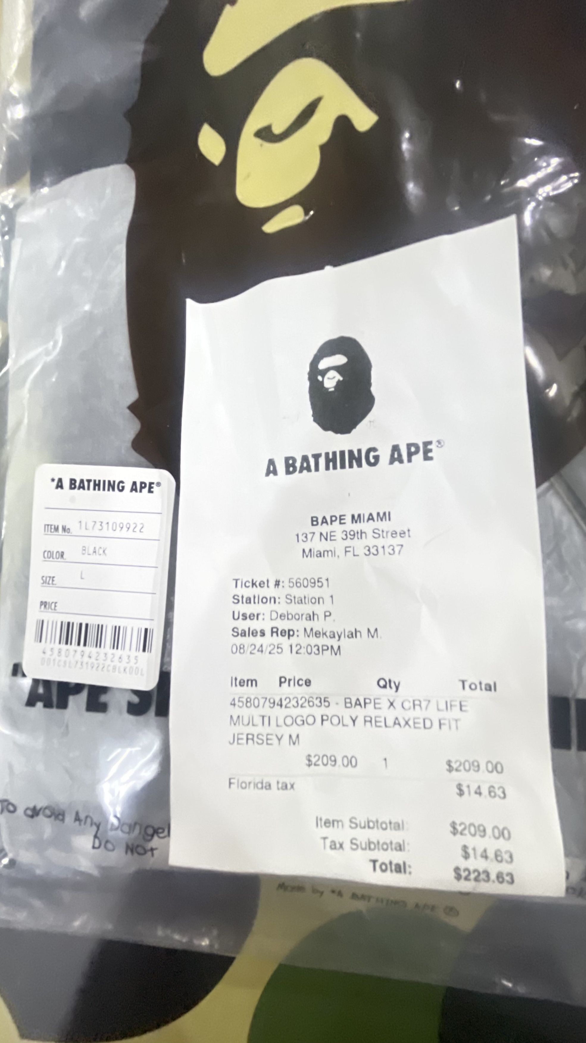 Bape BAPE x CR7 Life Ronaldo 7 Size US L / EU 52-54 / 3 - 7 Thumbnail