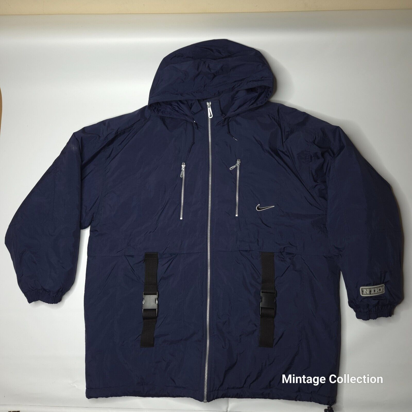 VINTAGE NIKE AIR NYLON HOODED INSULATED WINDBREAKER JACKET