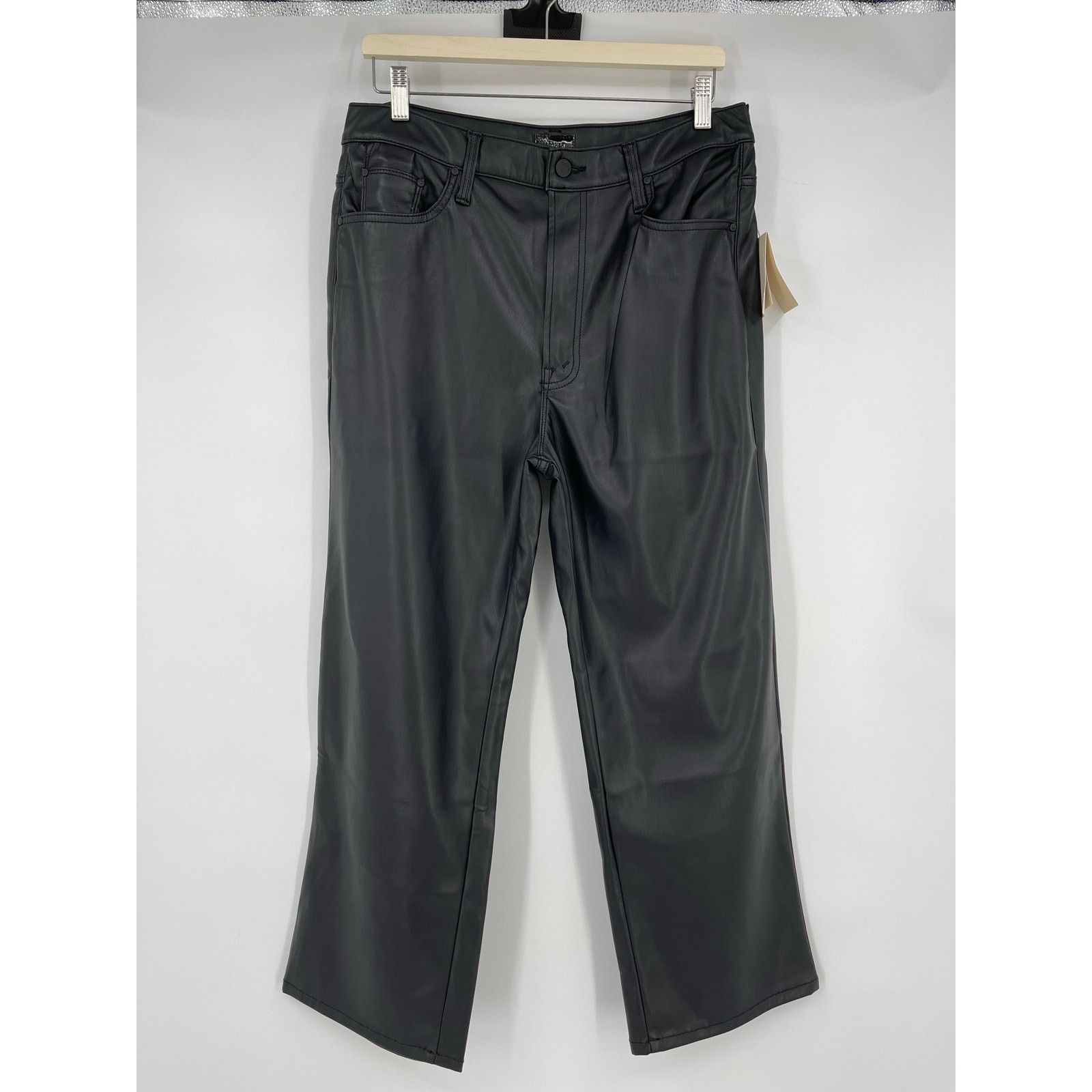 MOTHER MOTHER | NWT The Rambler Zip Ankle Black 33 Plus Size Size 33" - 3 Thumbnail