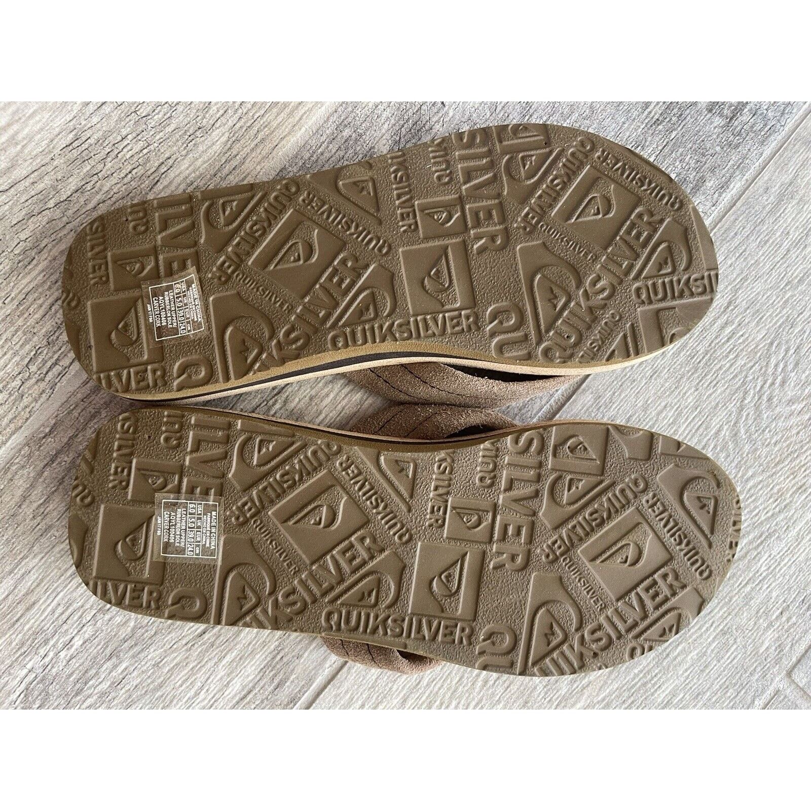 Quiksilver Quicksilver Mens Flip Flops Size 6 Carver Cork Size US 6 / EU 39 - 5 Thumbnail