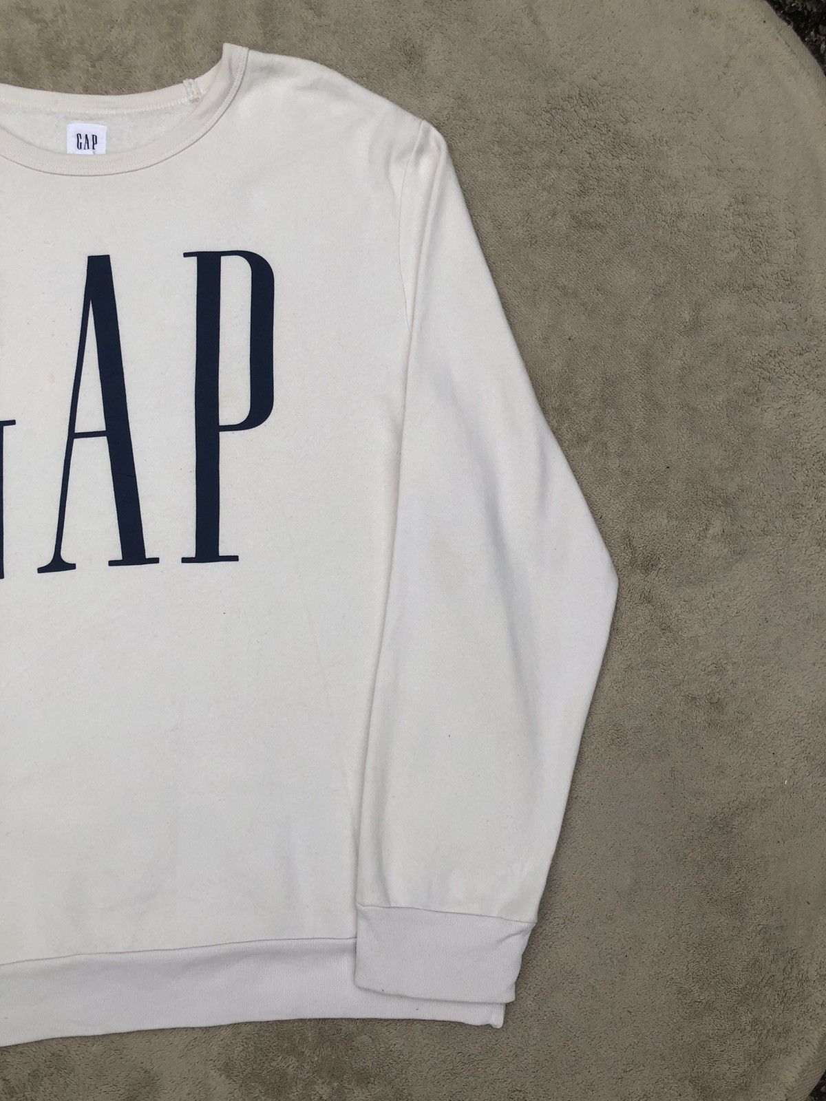 Gap × Vintage Vintage 90s GAP Big Logo Oversize Sweatshirt Size US XL / EU 56 / 4 - 4 Thumbnail