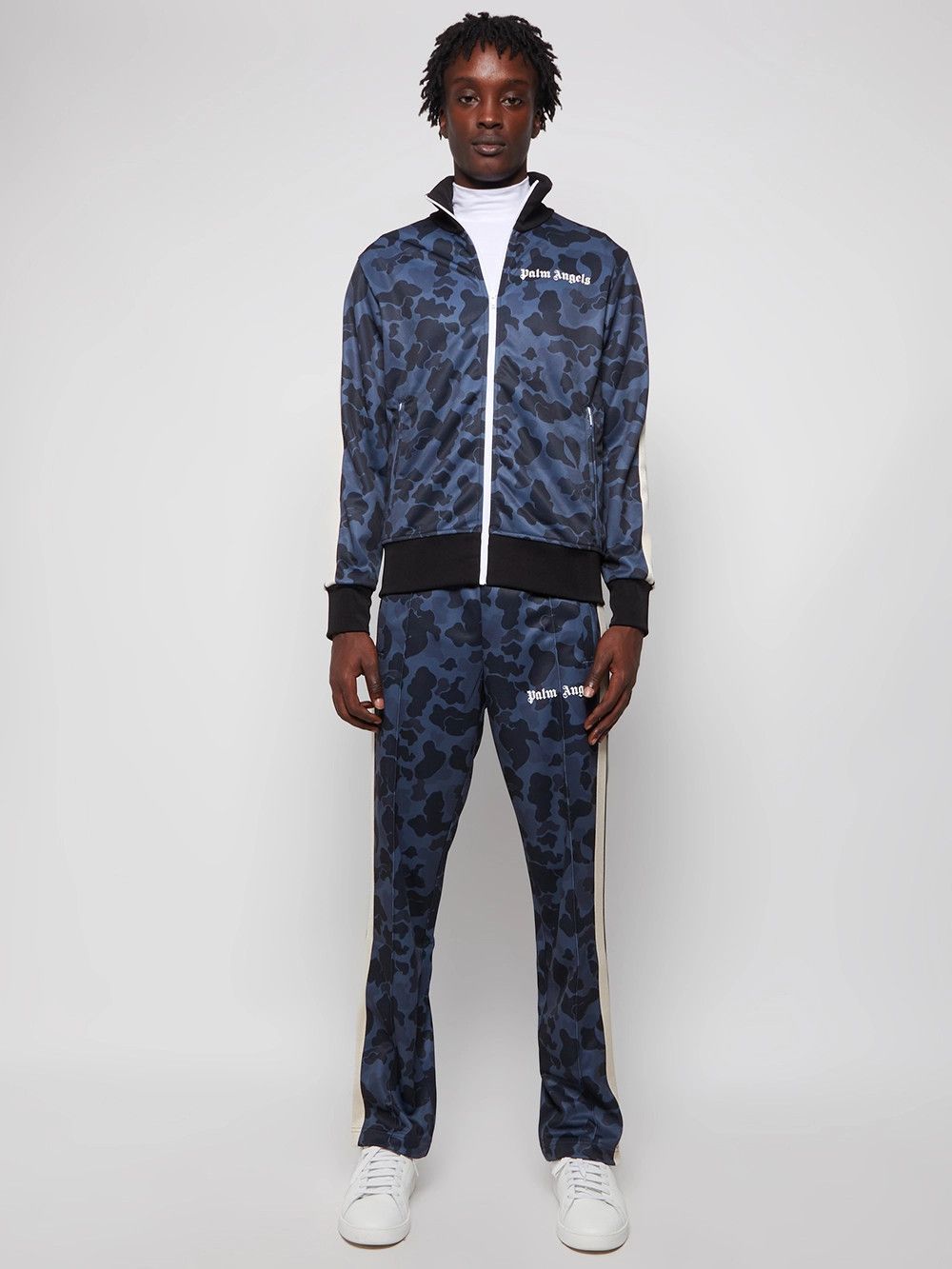 Palm Angels o1in1s0225 Q:1 / Night Camo Track Pant in Blue/Black Size US 32 / EU 48 - 2 Thumbnail