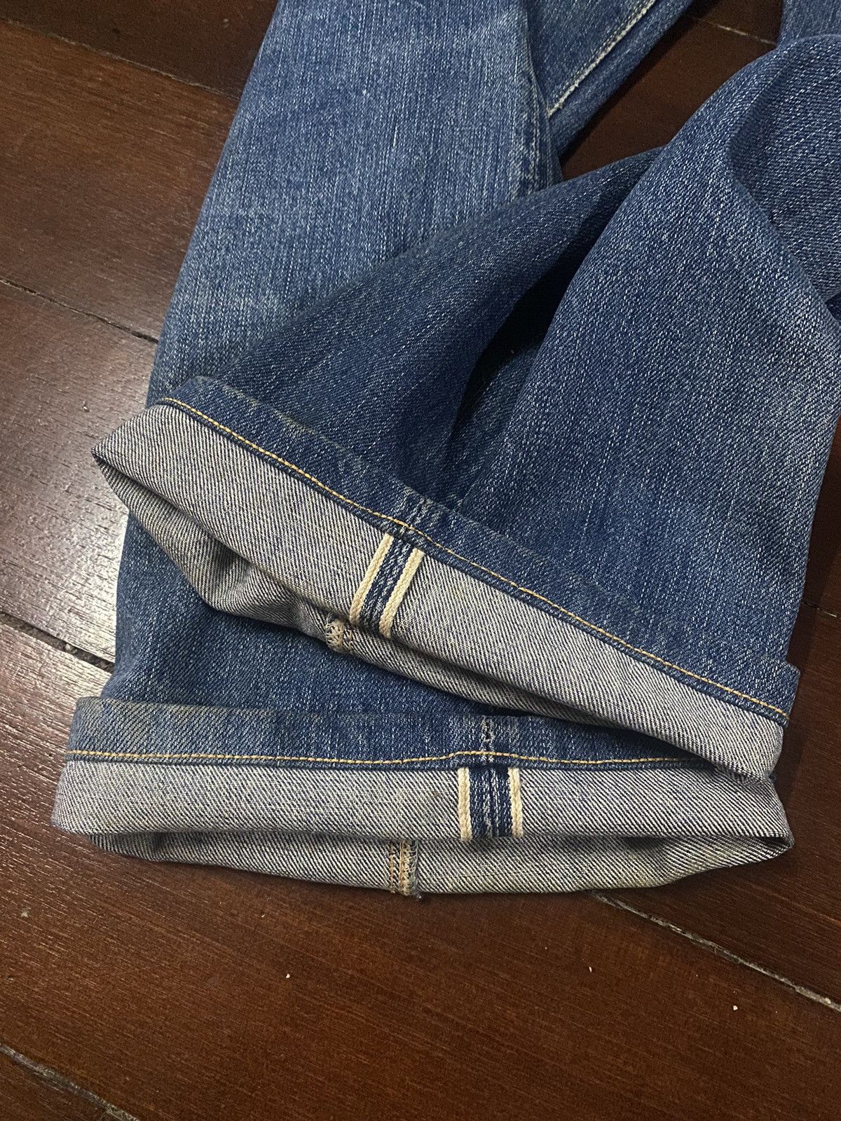 Vintage FIRE 🔥 VINTAGE 90s WAREHOUSE V STITCH DISTRESSED REWORK JEAN Size US 36 / EU 52 - 9 Thumbnail