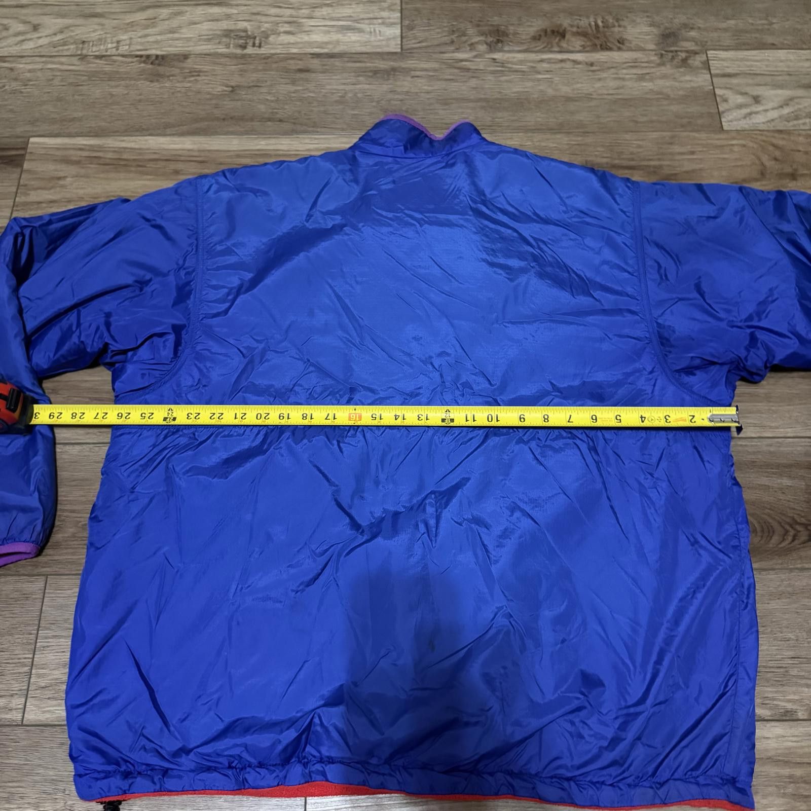 Vintage Patagonia Glissade Reversible Fleece Fish Blue Red