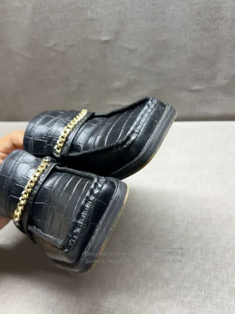 Martine Rose Martine Rose Crocodile-patterned mules Size US 5.5 / EU 38 - 3 Thumbnail