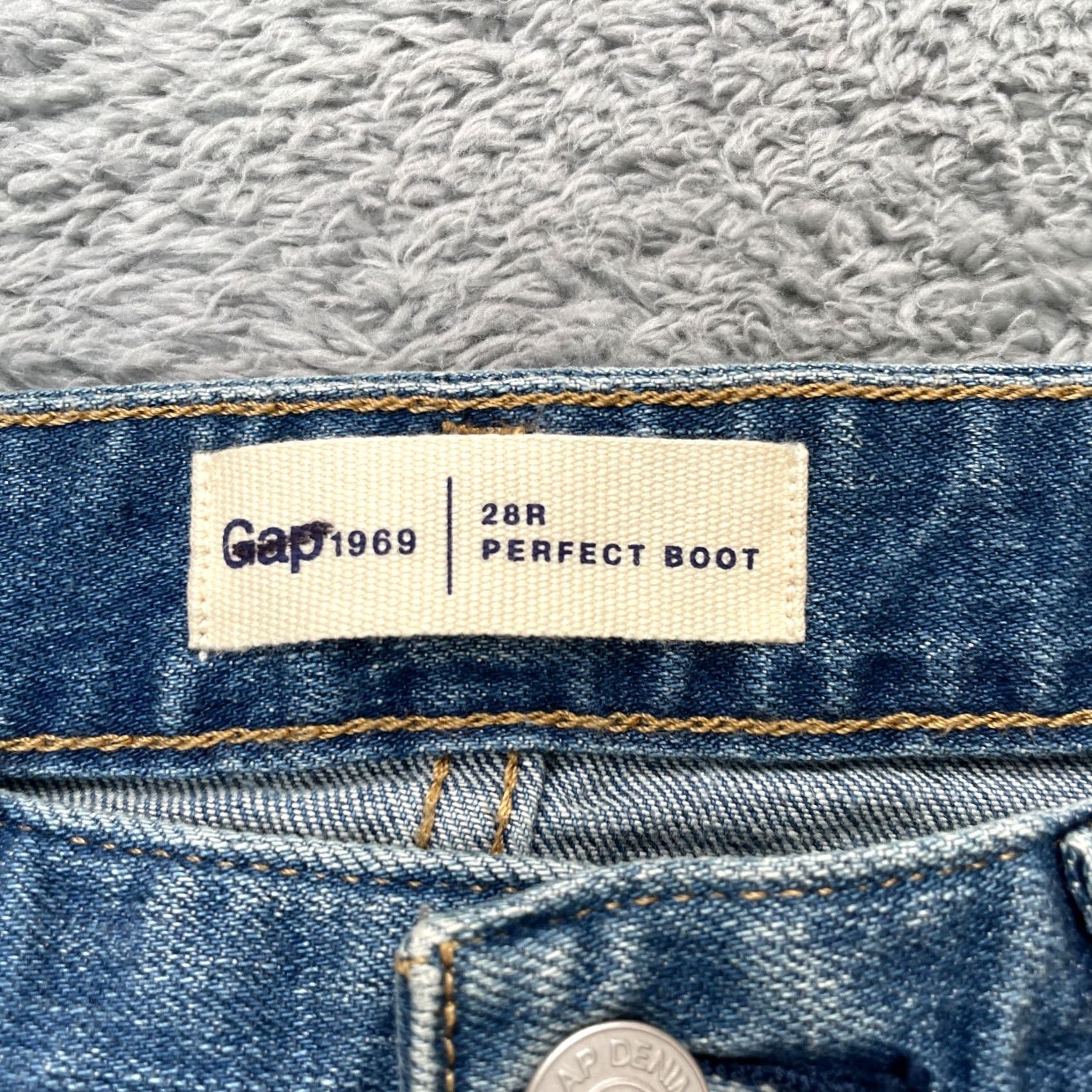 Gap Gap Jeans Womens 28R Blue 1969 Bootcut Denim Cotton Stretch Waist 30in Inseam 32in 5-Pocket Mens? Womens Size 28" / US 6 / IT 42 - 3 Thumbnail