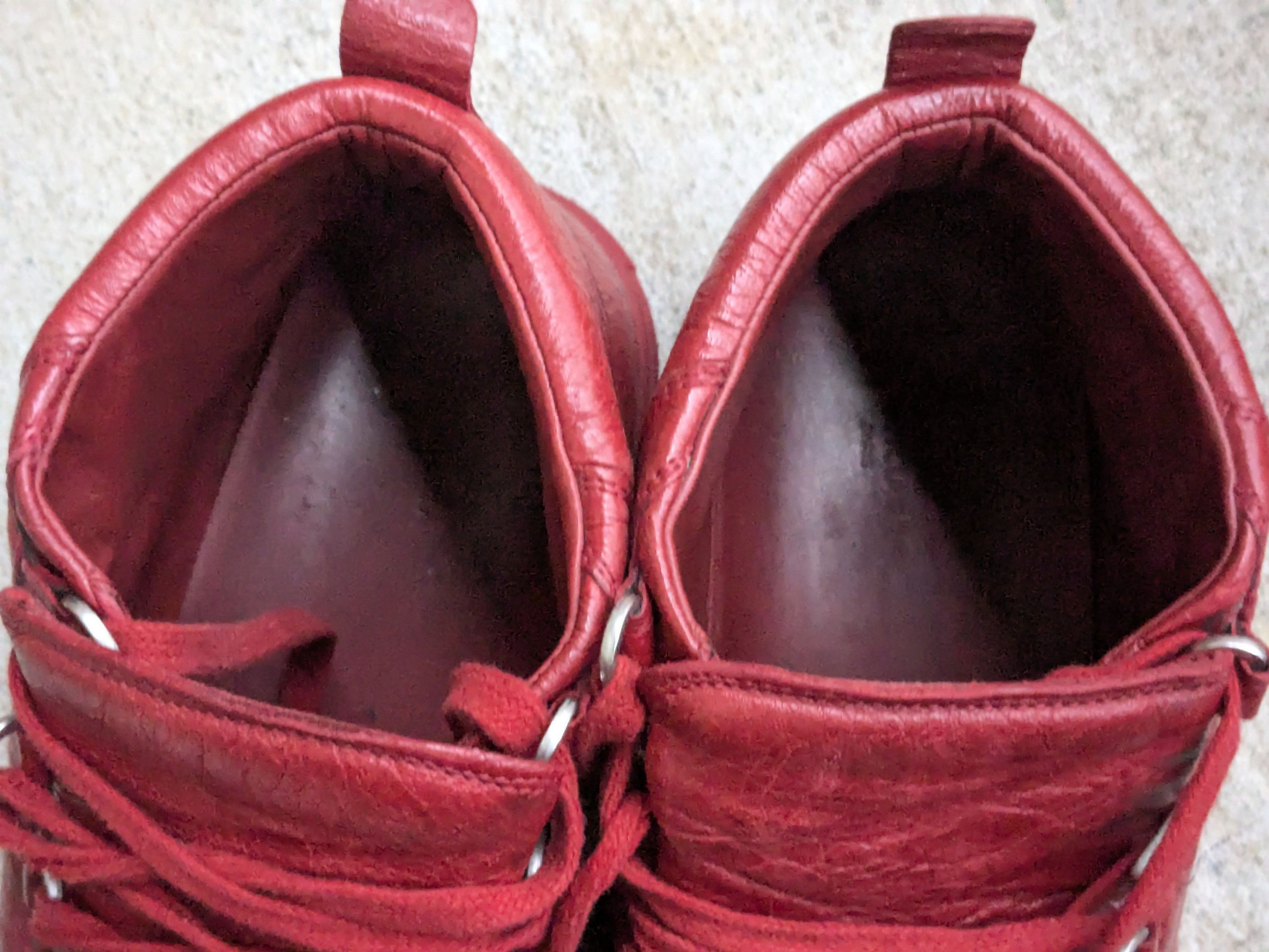 Balenciaga Balenciaga Arena Red 11 Leather High Tops Size US 11 / EU 44 - 4 Thumbnail