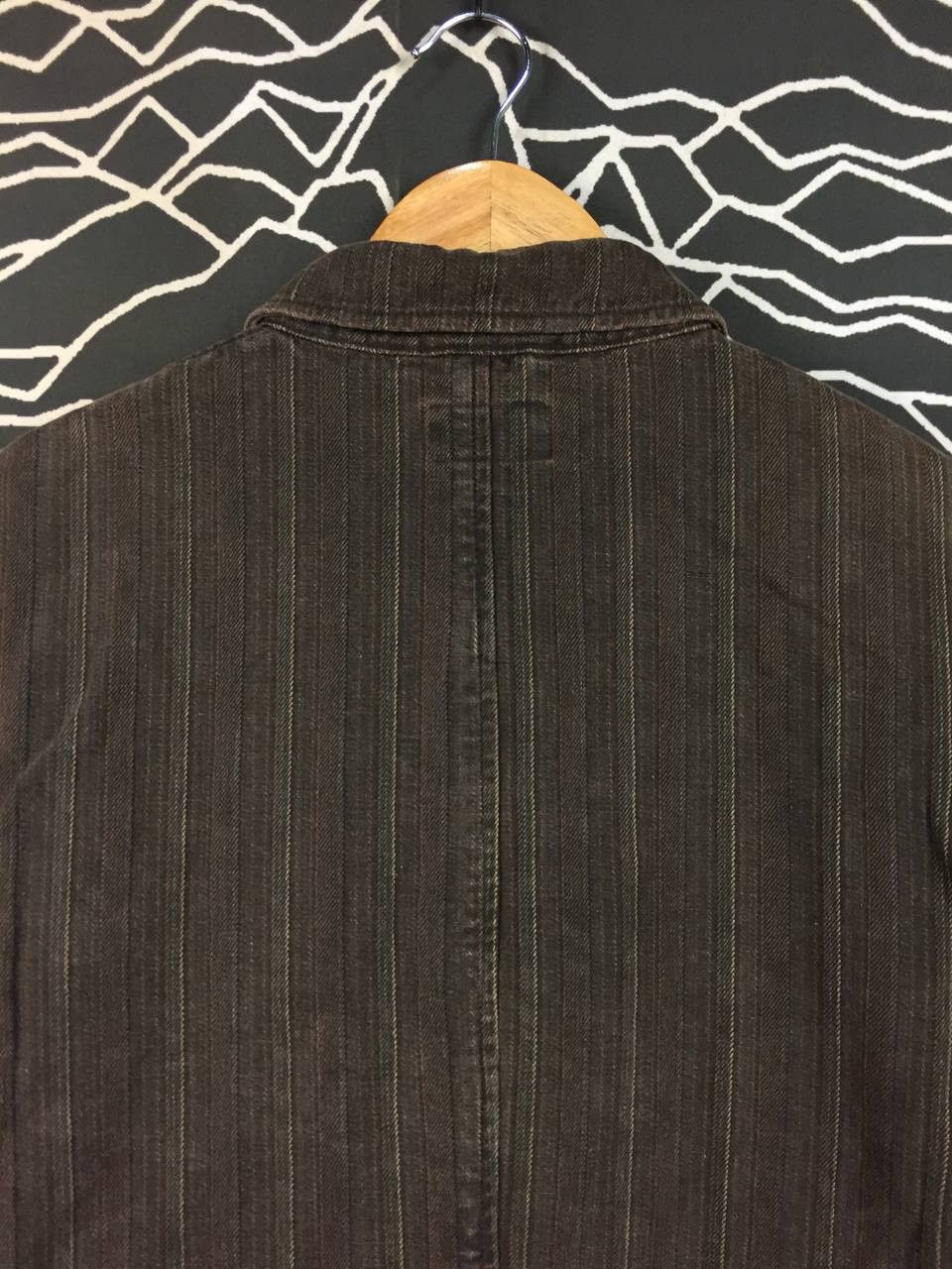 Japanese Brand Vtg Louis Chavlon Brown Hickory Stripe Chore Jacket Size US M / EU 48-50 / 2 - 7 Thumbnail