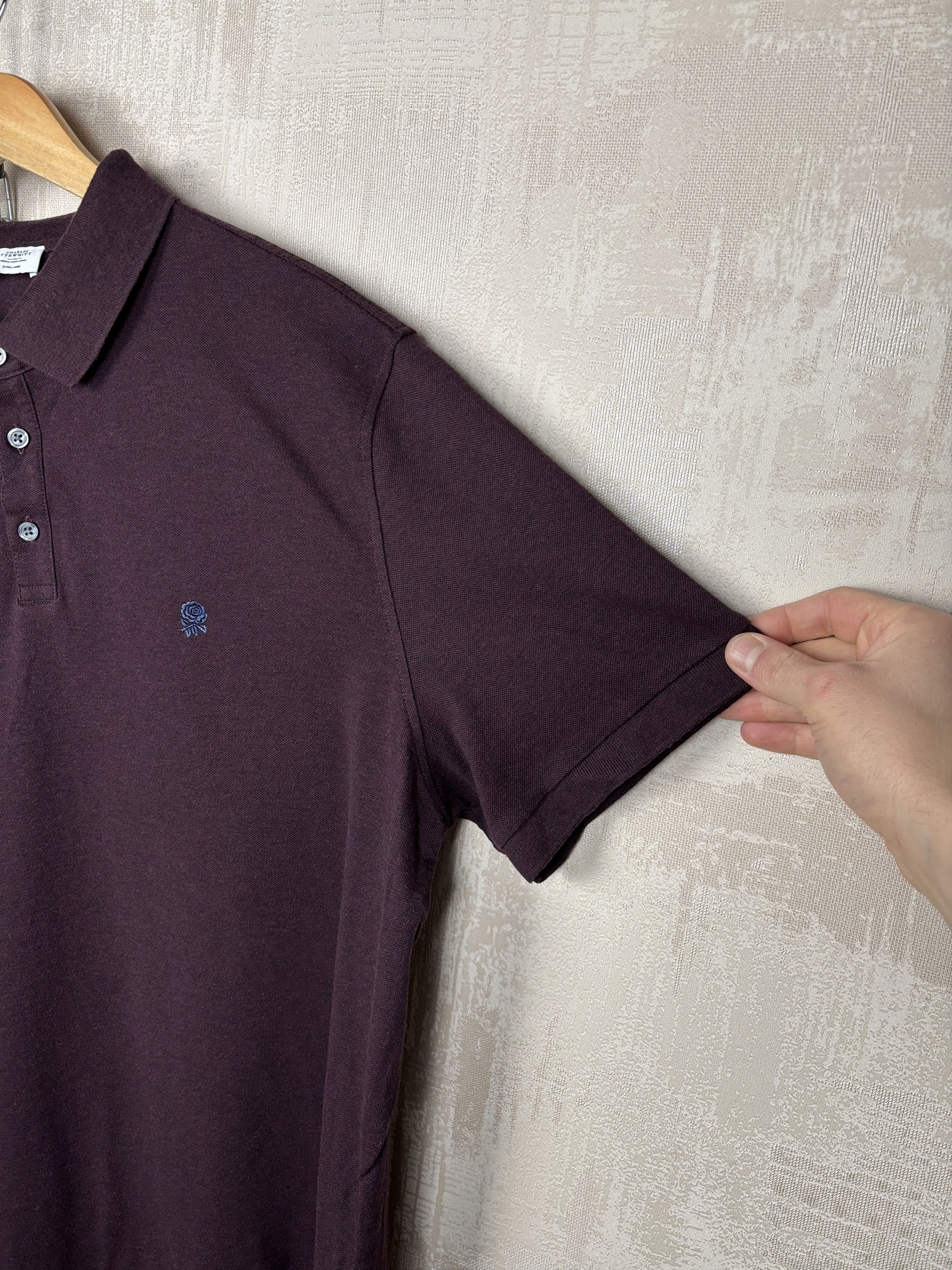 Charles Tyrwhitt Charles Tyrwhitt England Rugby Rose Logo Polo T-shirt Size US XL / EU 56 / 4 - 8 Thumbnail
