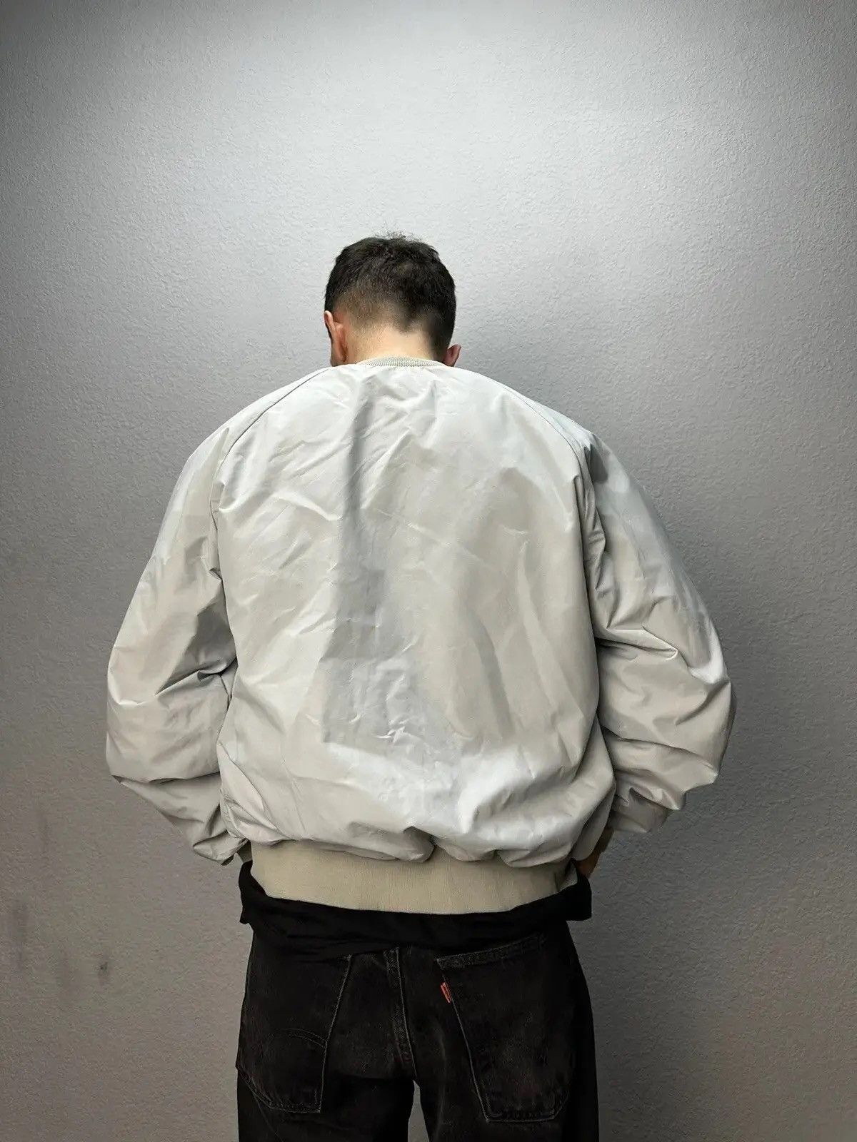 Chalk Line × Vintage Vintage Chalk Line nylon bomber Y2K Blue Satin Bomber Jacket Size US M / EU 48-50 / 2 - 10 Thumbnail