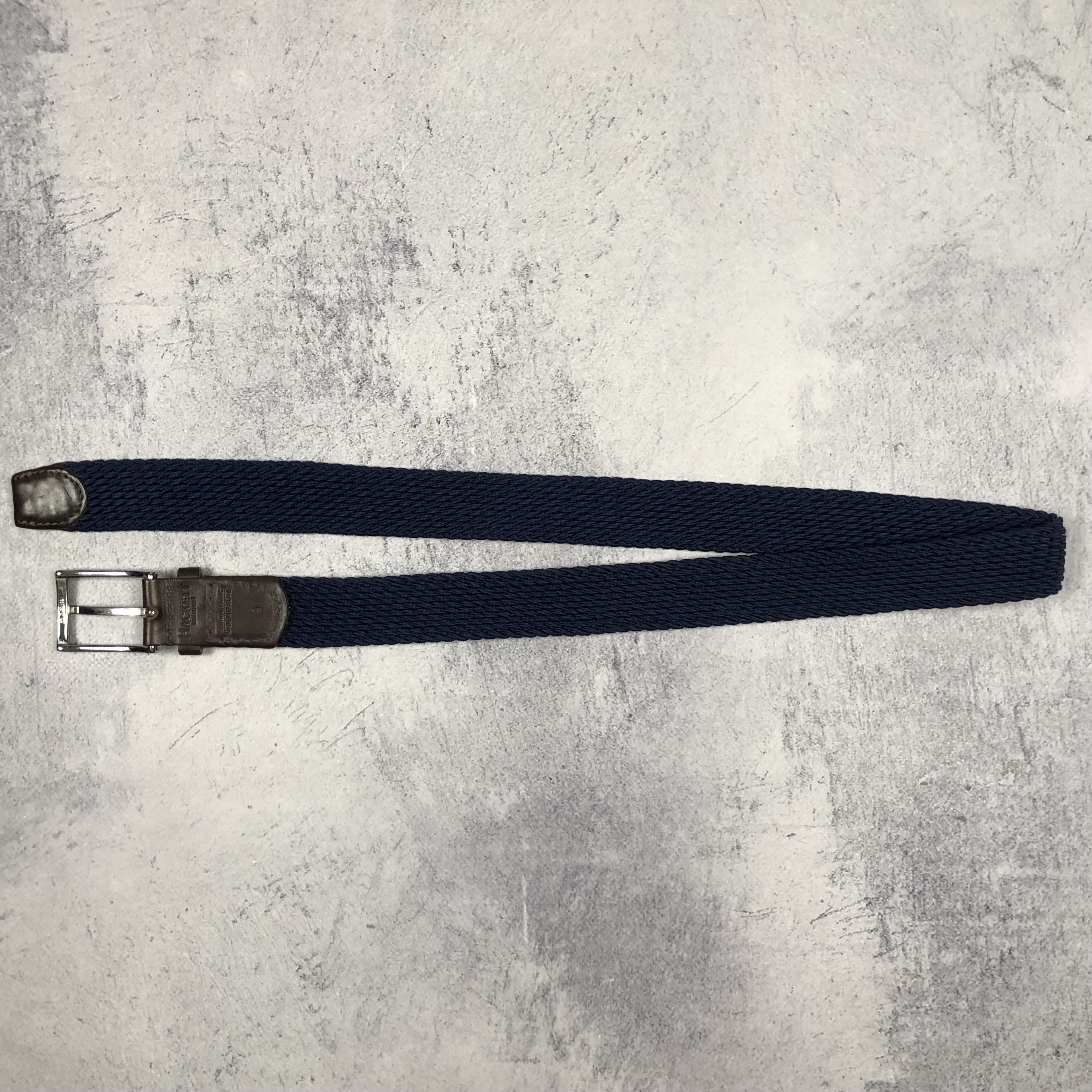 Gant Hackett London Braided Leather Belt Size ONE SIZE - 3 Thumbnail
