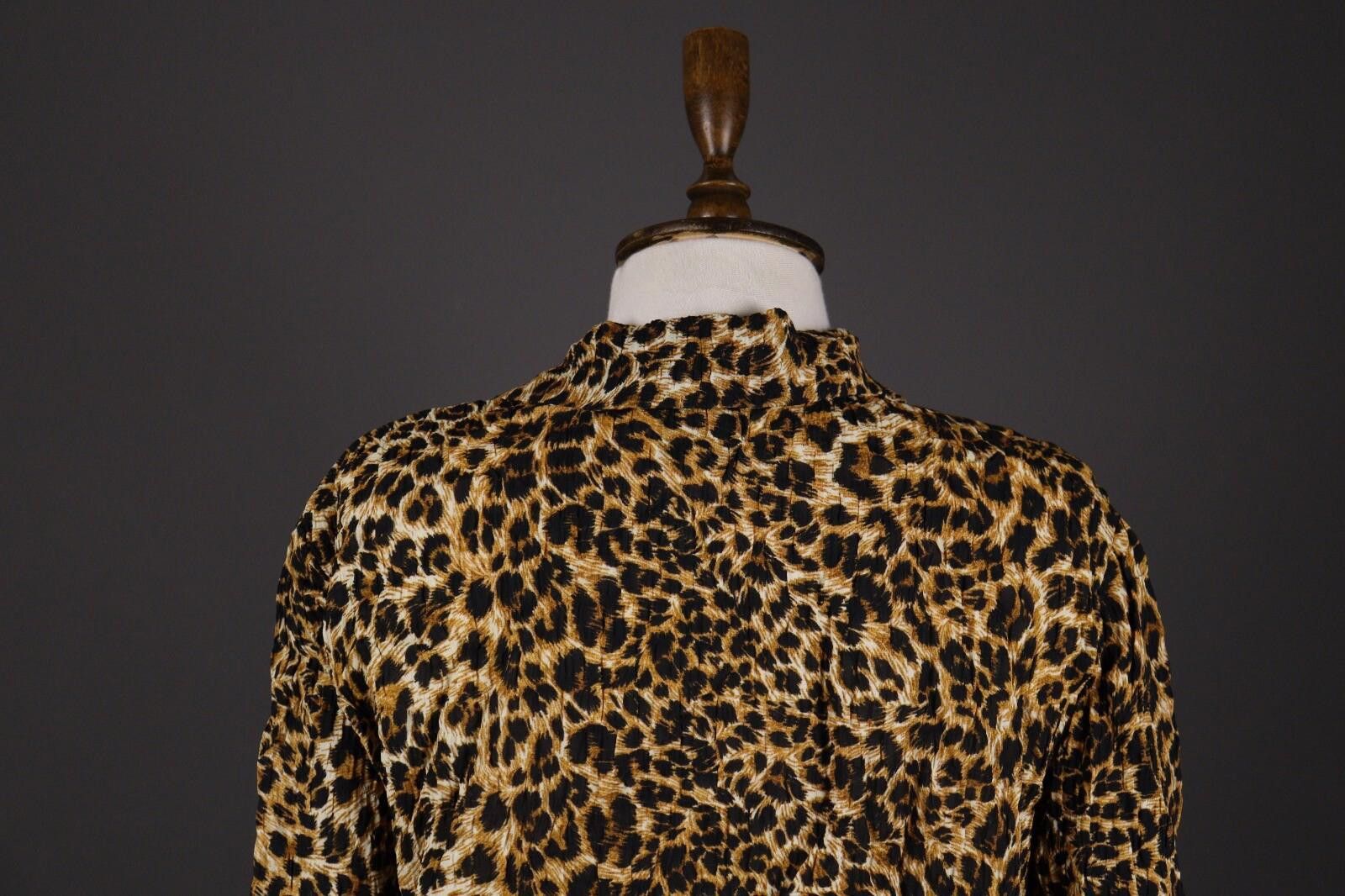 Nanushka Nanushka Leopard Print Top Button Down Blouse Shirt Size M Size M / US 6-8 / IT 42-44 - 6 Thumbnail