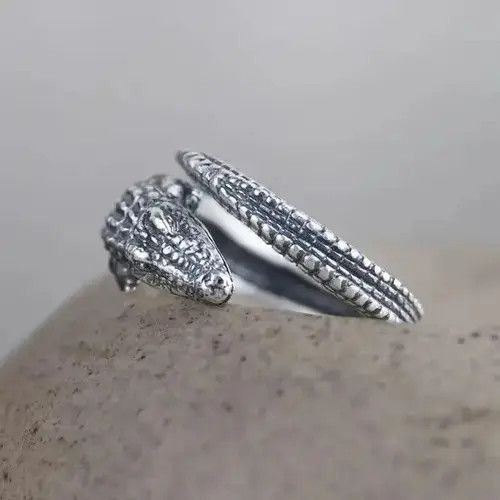 Designer Silver Ring Adjustable size Size ONE SIZE - 4 Thumbnail