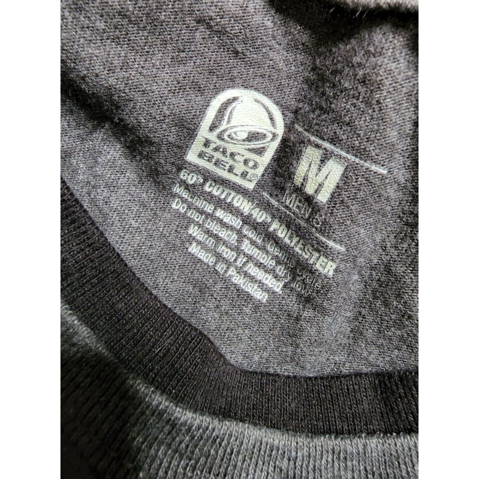 Bell Taco Bell Shirt Mens M Gray Cotton Blend Short Sleeve Crew Neck Boombox Logo Music Food 90s Theme Mens M Size US M / EU 48-50 / 2 - 3 Thumbnail