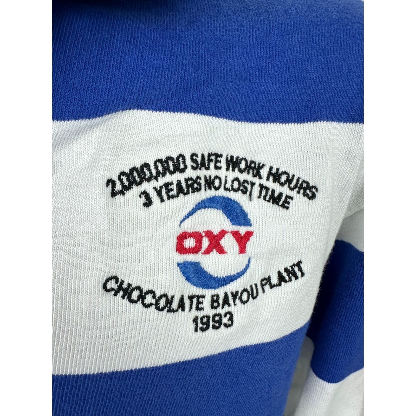 Vintage VINTAGE Outer Banks Rugby Shirt Men L Blue White Striped Heavy Cotton Logo Polo 90s Size US L / EU 52-54 / 3 - 4 Thumbnail