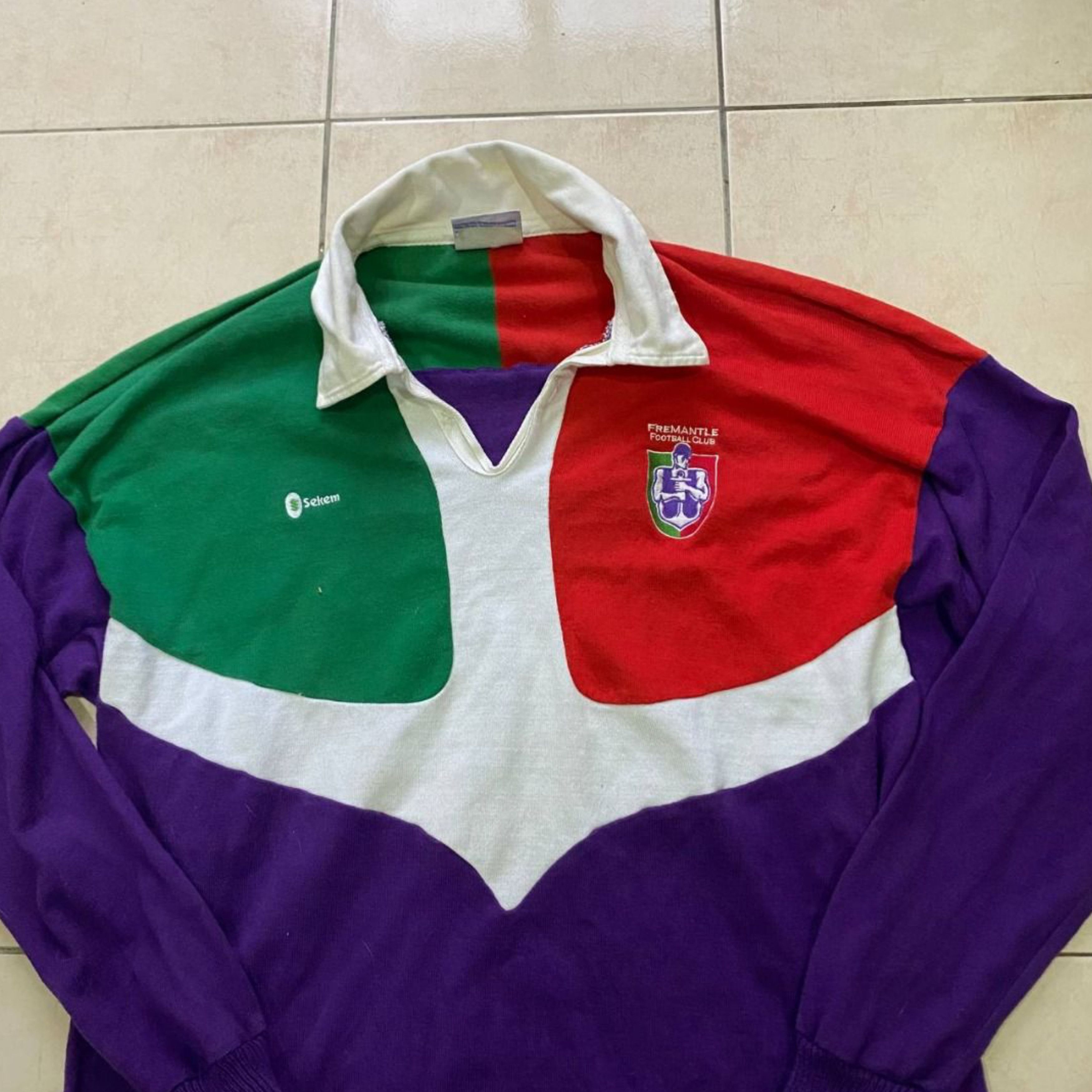 Canterbury of New Zealand vintage rare AFL fremantle dockers freo by sekem Size US XL / EU 56 / 4 - 3 Thumbnail