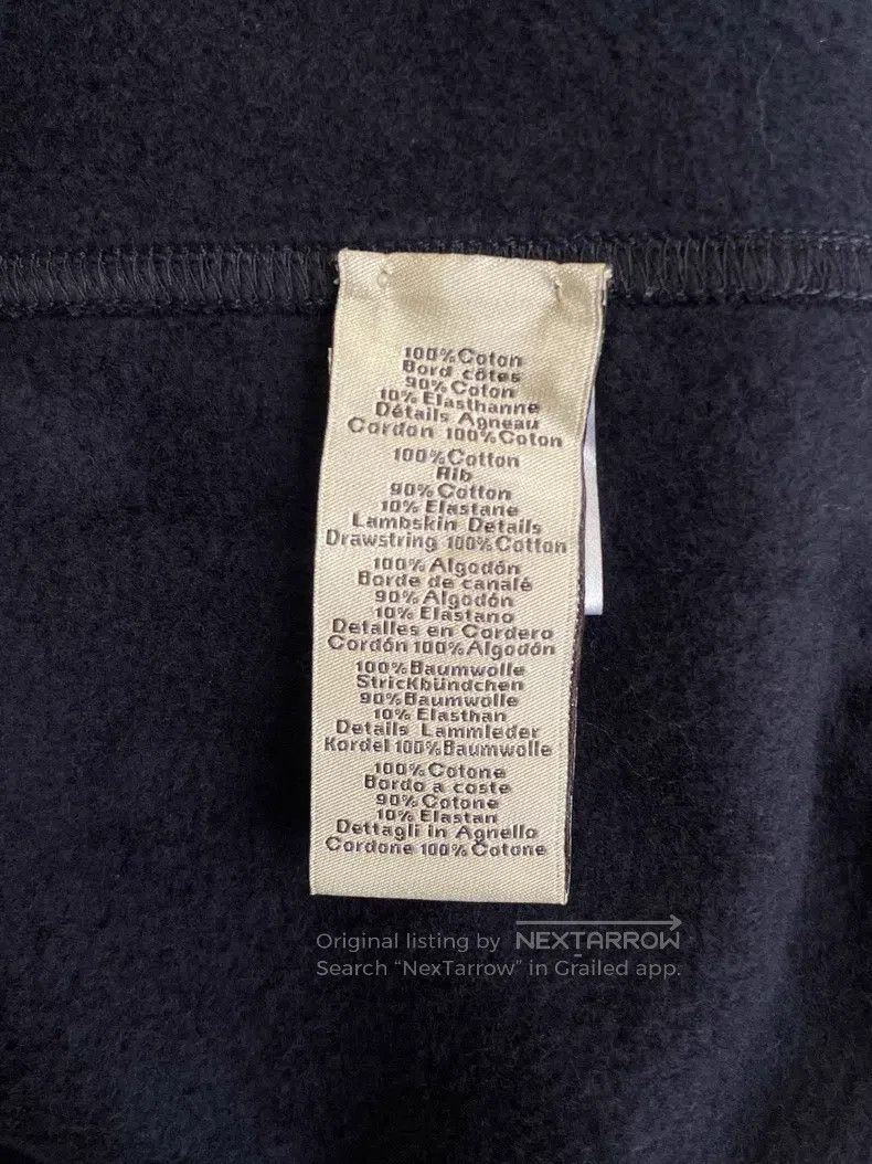Hermes Hermes Navy Blue Logo Printed Hooded Sweatshirt with Leath Size L / US 10 / IT 46 - 6 Thumbnail