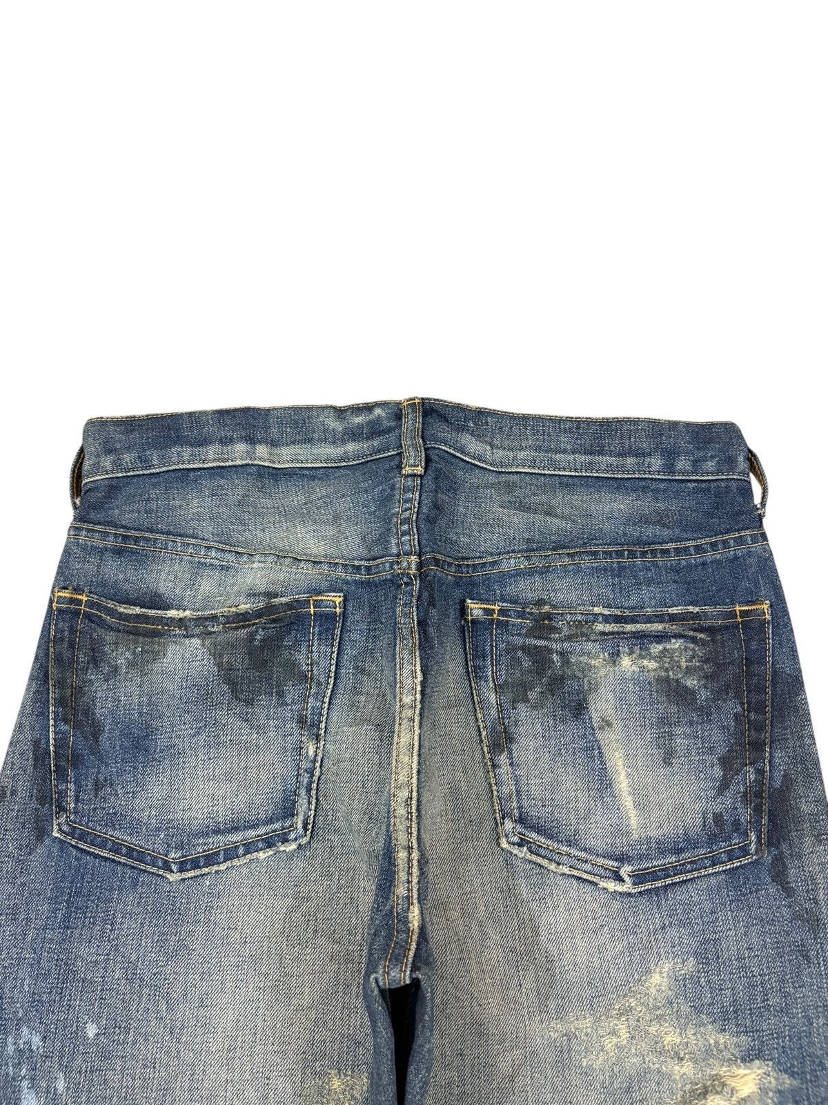 Japanese Brand Vintage Japanese Mud Wash Paint Splatter Distress Loose Jean Size US 30 / EU 46 - 8 Thumbnail