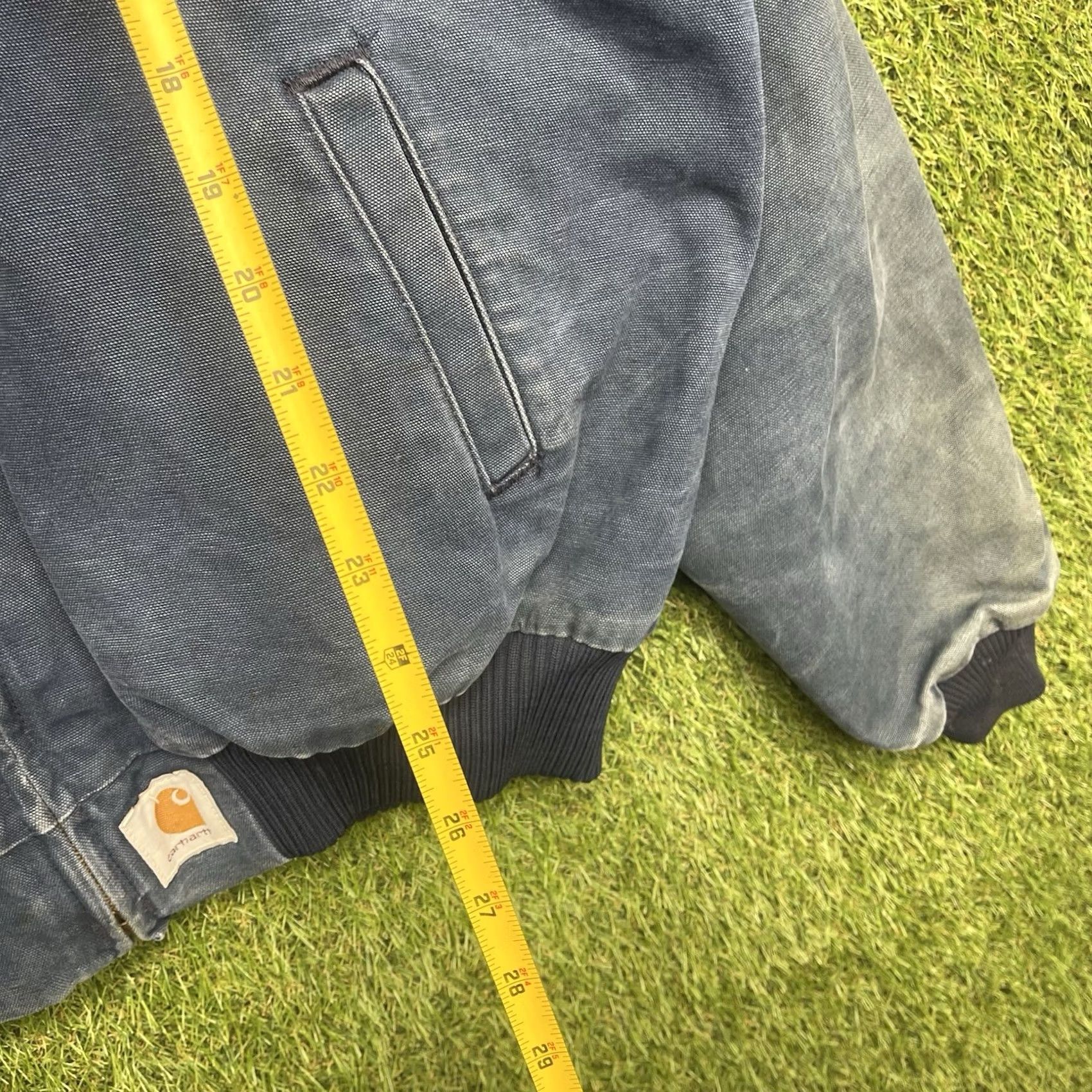 Carhartt VINTAGE Carhartt Jacket Mens L J141 blue quilted insulated lined canvas western workwear long coat Size US L / EU 52-54 / 3 - 4 Thumbnail