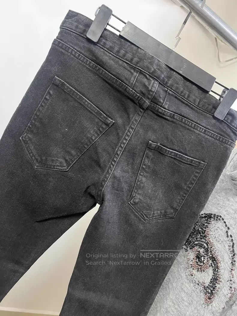 Saint Laurent Paris Saint Laurent Paris Cut Out Destroyed Denim Jeans i Size US 30 / EU 46 - 4 Thumbnail