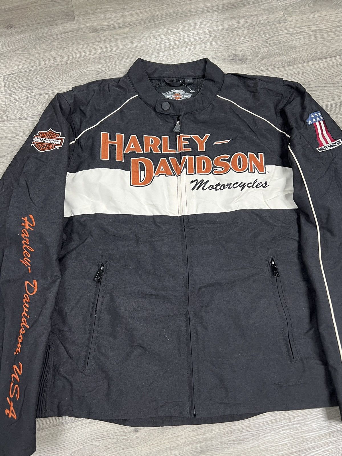 Harley Davidson HARLEY DAVIDSON MOTORCYCLES XL Vented Nylon Racing Jacket Size US XL / EU 56 / 4 - 5 Thumbnail