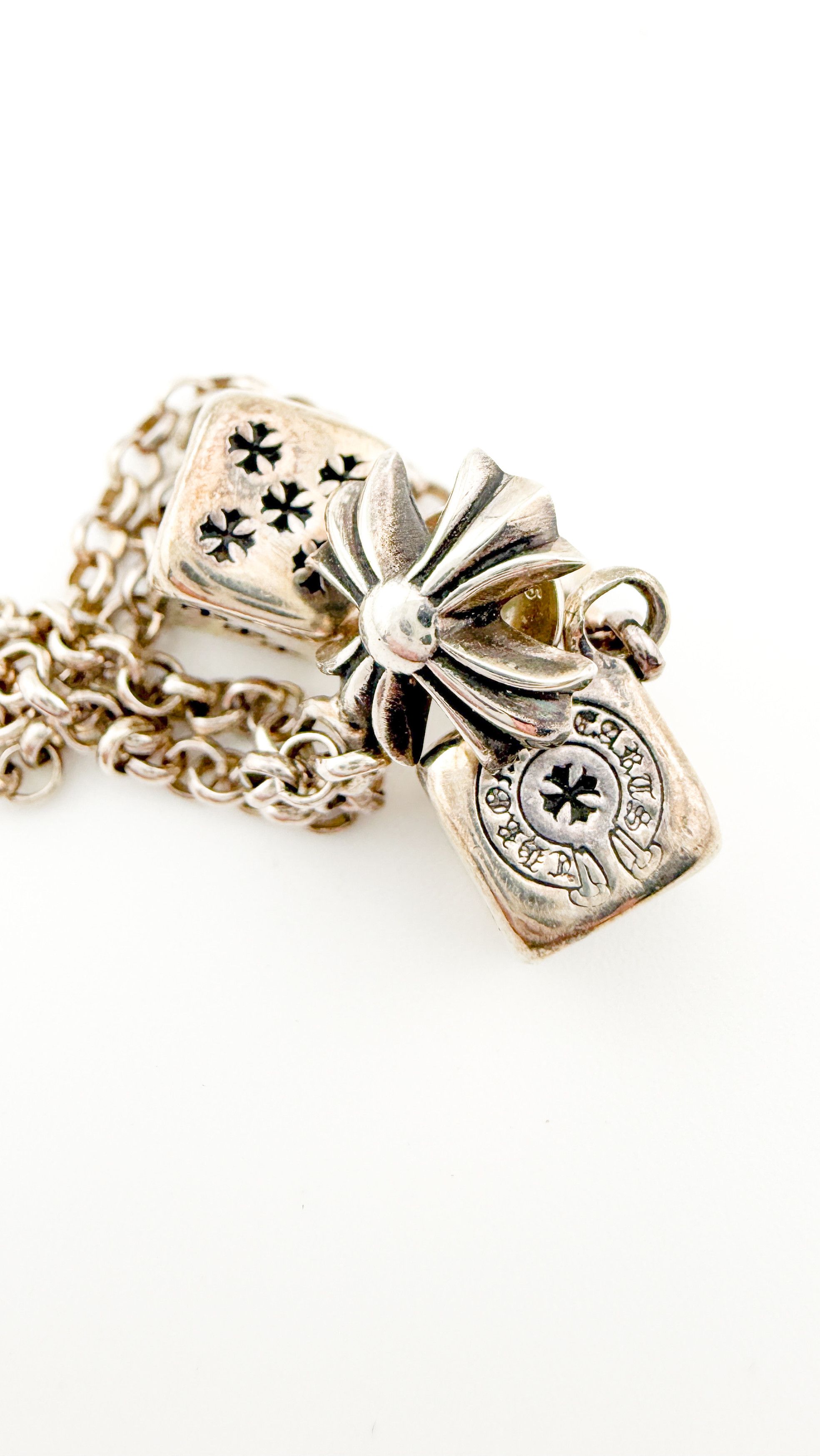 Chrome Hearts RARE! CHROME HEARTS CH Plus Post Dice Left Side Earring Size ONE SIZE - 8 Thumbnail