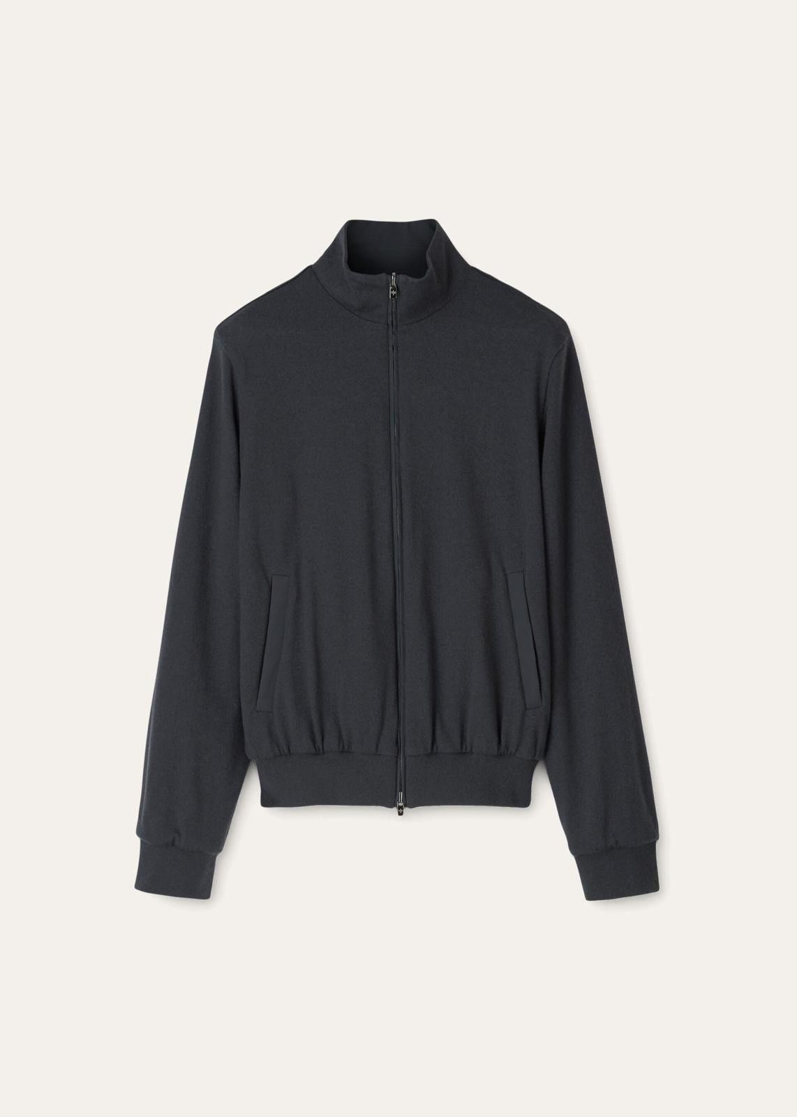 o1srvl11e0125 FAG3121 Reversible Bomber Jacket in Black