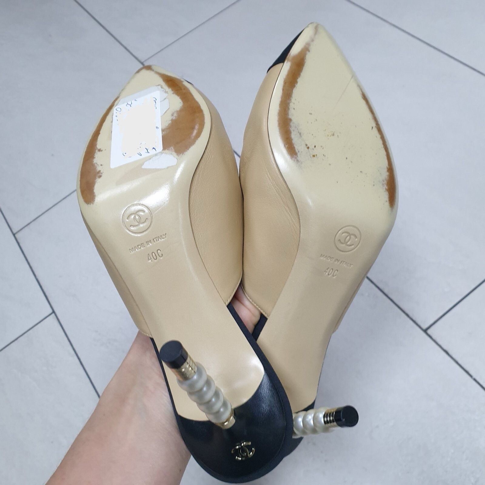 Chanel Chanel 2020 Interlocking CC Logo Mules Sz.40 Size US 9 / IT 39 - 10 Thumbnail