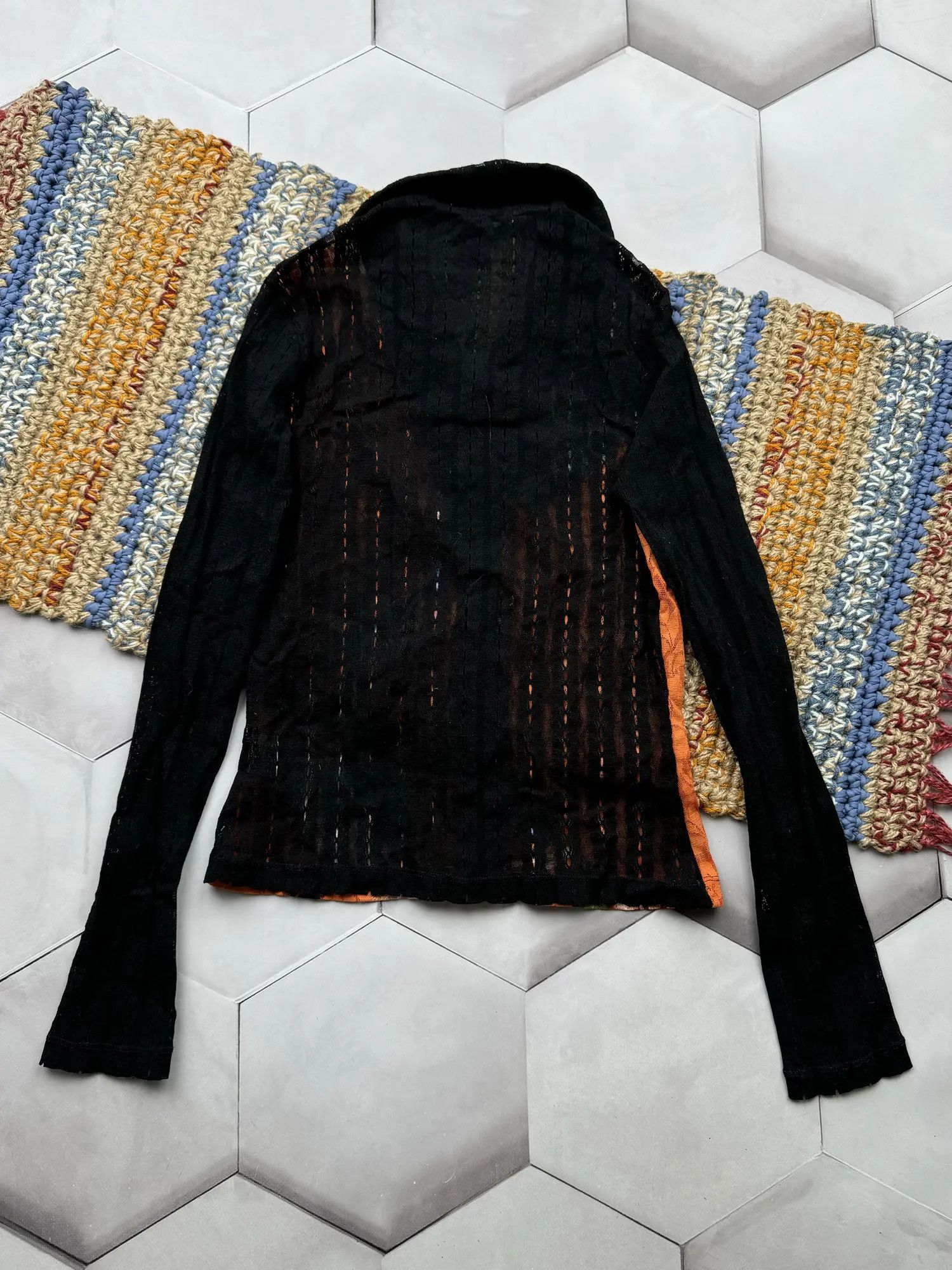 Vintage Vintage Mesh Blouse Size S / US 4 / IT 40 - 5 Thumbnail