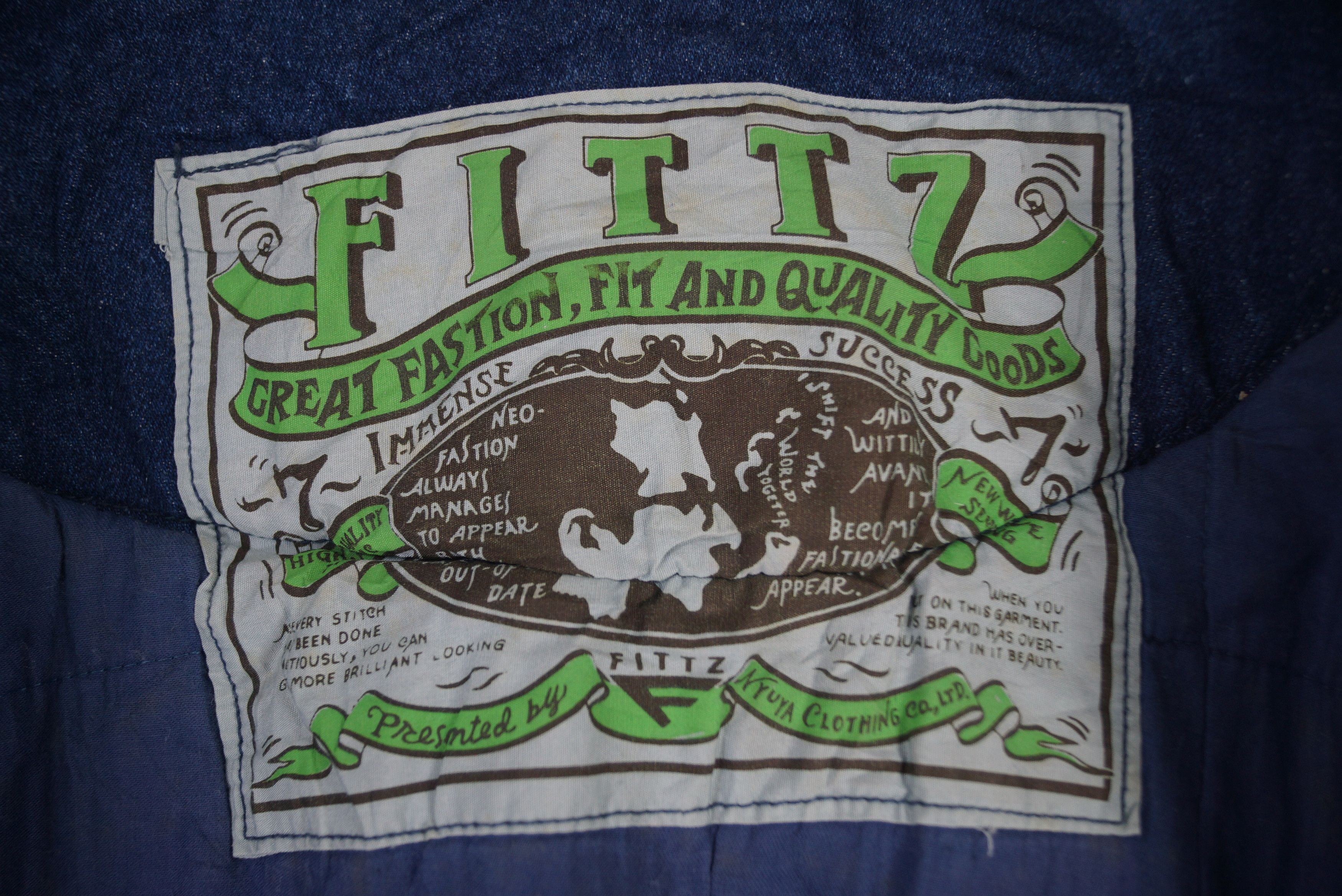 Vintage Fittz International Denim Jacket Nice Design Size US XL / EU 56 / 4 - 3 Thumbnail