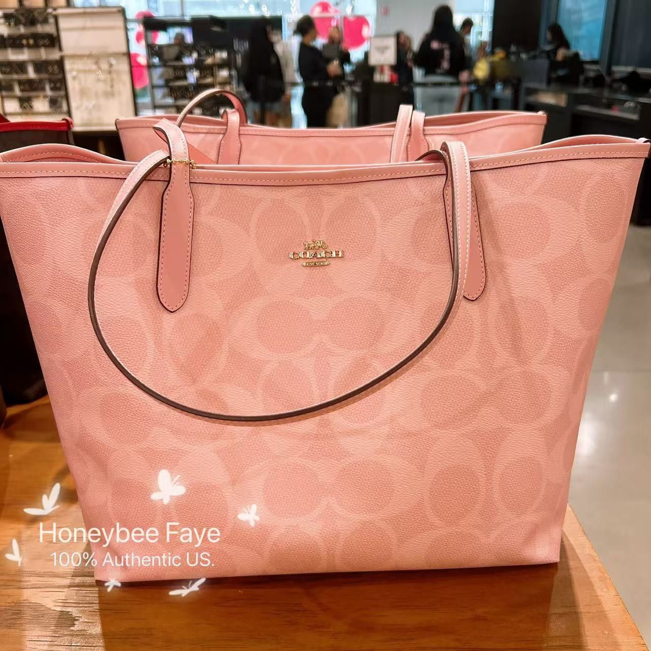 Coach City Tote Bag In Signature Canvas CAL49 Size ONE SIZE - 4 Thumbnail