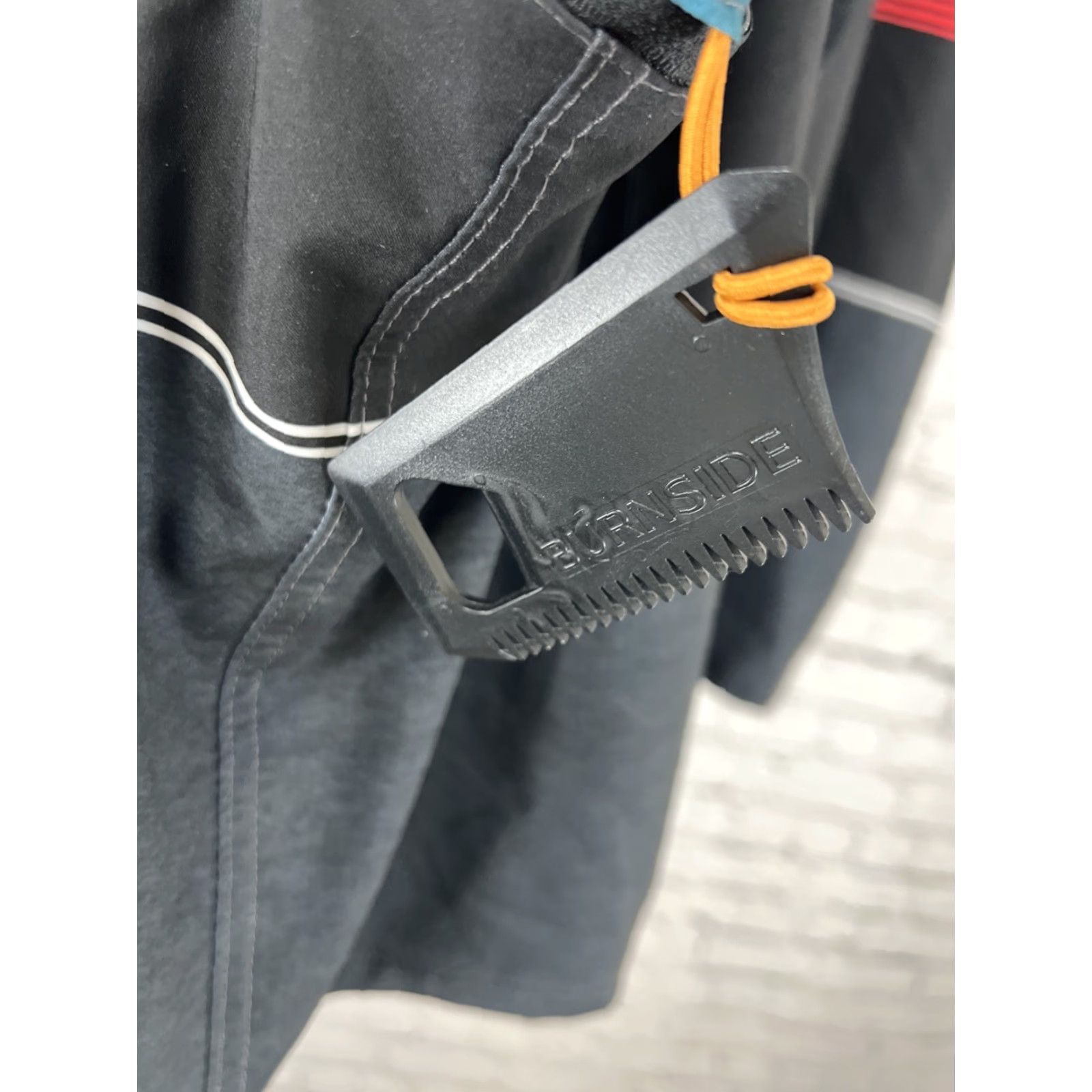 Burnside Burnside Board Shorts Bottom Men 38 Black Stripe Zip Pocket Bottle Opener Comb Quick Dry Beach Surf Summer Mens Size US 38 / EU 54 - 4 Thumbnail