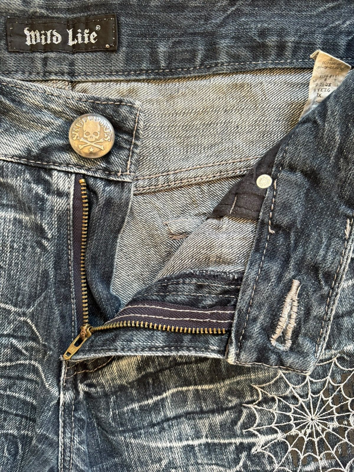 14th Addiction × Japanese Brand Vintage Japanese Brand Mud Wash Punk Style Shorts Jeans Size 36" / US 14 / IT 50 - 12 Thumbnail