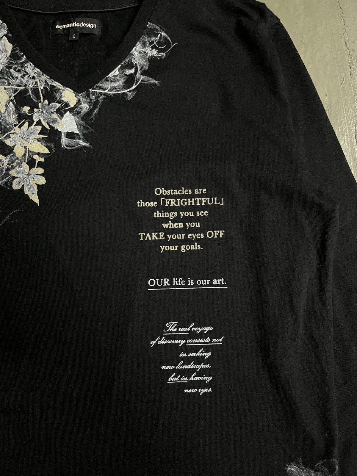 semanticdesign 2000’s Semanticdesign Smoke Poem Long Sleeve Shirt Size US L / EU 52-54 / 3 - 5 Thumbnail