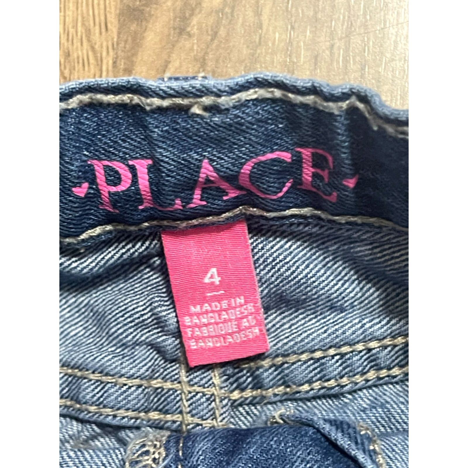 Vintage The Children's Place Skirt Girl's Size 4 Denim Mini Blue Pink Line Casual Short Lined Womens Girls Size 27" / US 4 / IT 40 - 7 Thumbnail