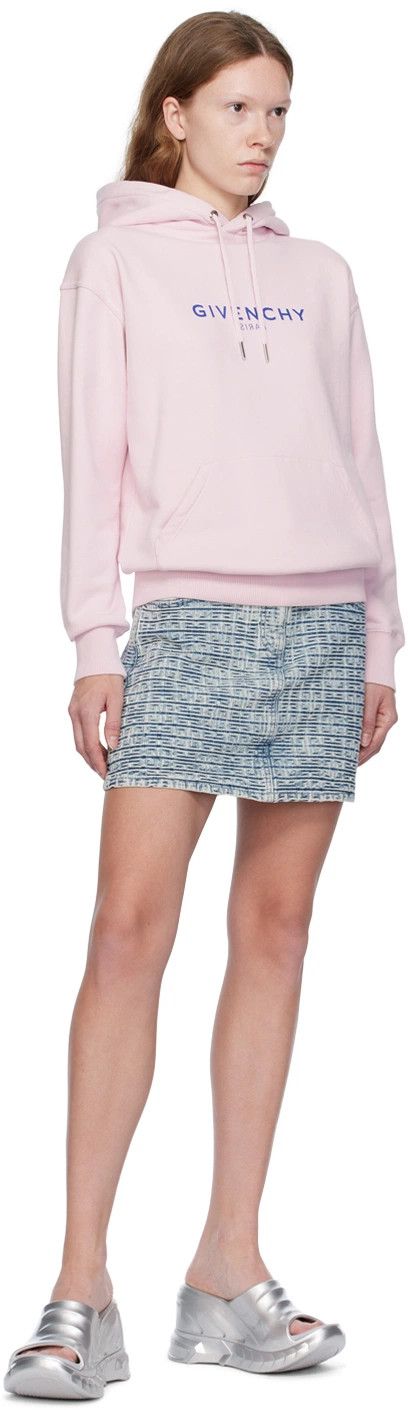 Givenchy o1srvl11e0326 Printed Hoodie in Pink Size S / US 4 / IT 40 - 4 Thumbnail