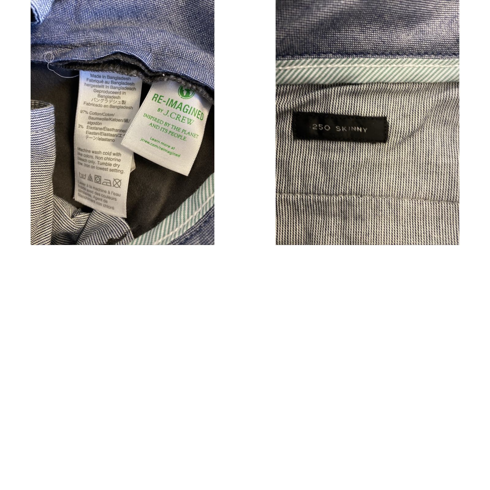 J.Crew J. Crew Men's Slim Fit Chino Pants 32x30 Gray Cotton Tapered 2010s Fashion Size US 32 / EU 48 - 8 Thumbnail