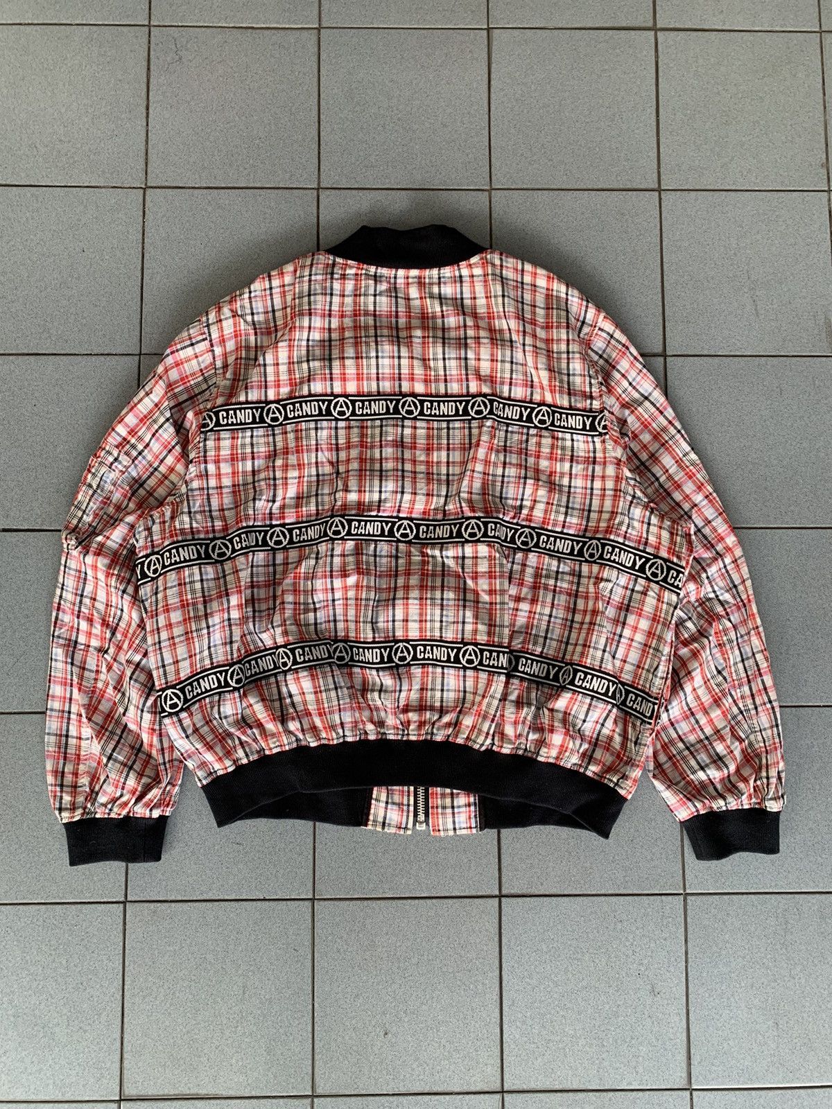 If Six Was Nine Vintage Candy Stripper “Candy” Stripes Plaid Punk jacket Size US M / EU 48-50 / 2 - 7 Thumbnail