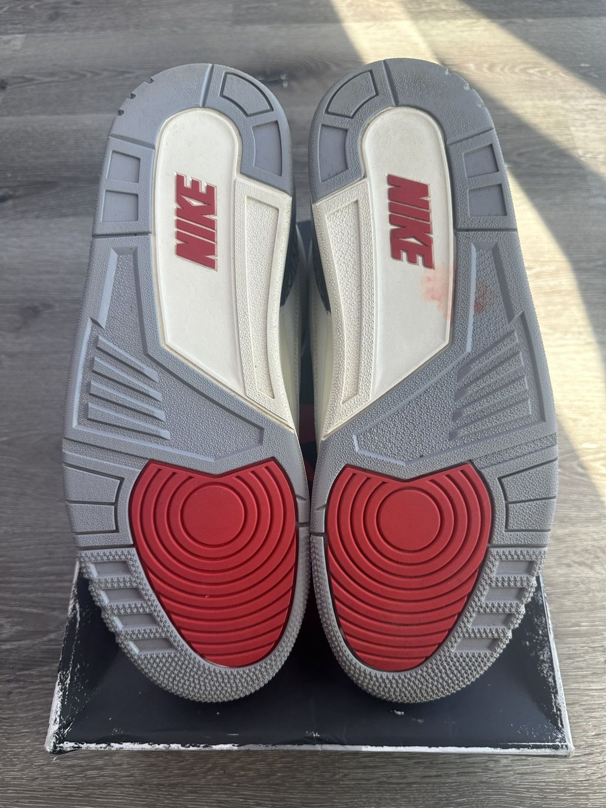 Jordan Brand Air Jordan 3 “White Cement Reimagined” **PRE-OWNED** Size US 13 / EU 46 - 5 Thumbnail