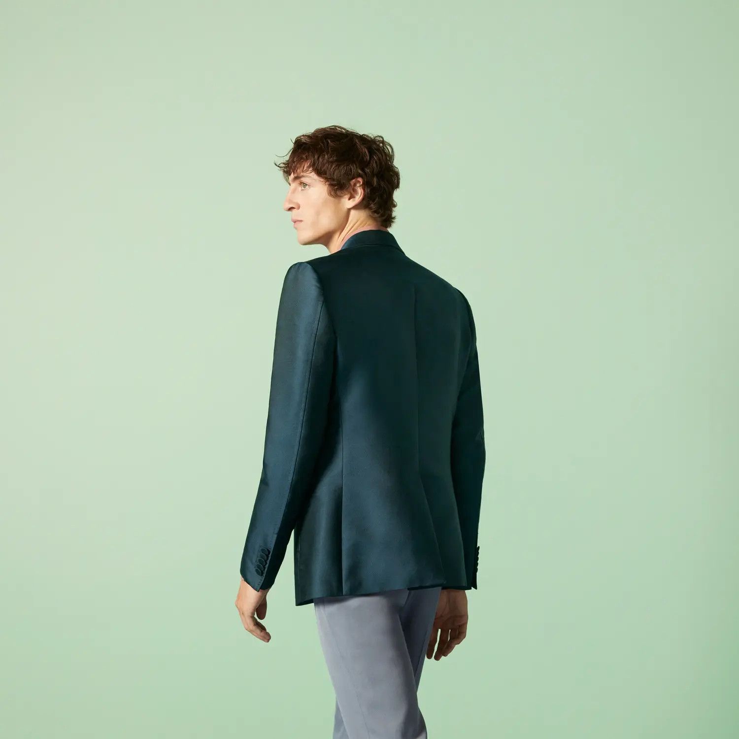 Gucci o1s1wg110125 Satin Jacket in Dark Green Size US XXL / EU 58 / 5 - 6 Thumbnail
