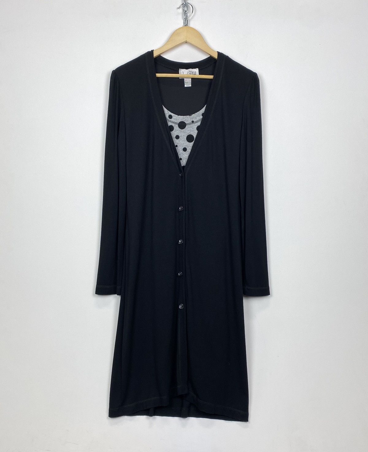 Joseph Ribkoff Joseph Ribkoff Polka Dot MIDI Dress Cardigan Buttons Y2K Size XL / US 12-14 / IT 48-50 - 4 Thumbnail