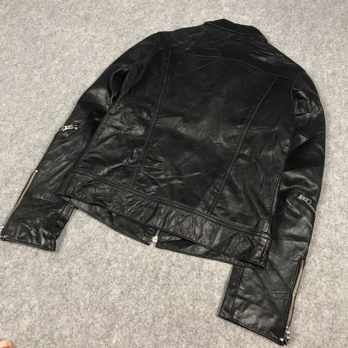 Japanese Brand × Lee LEE MULTI ZIPPER PUNK GOTHIC STYLE LEATHER JACKET Size S / US 4 / IT 40 - 8 Thumbnail